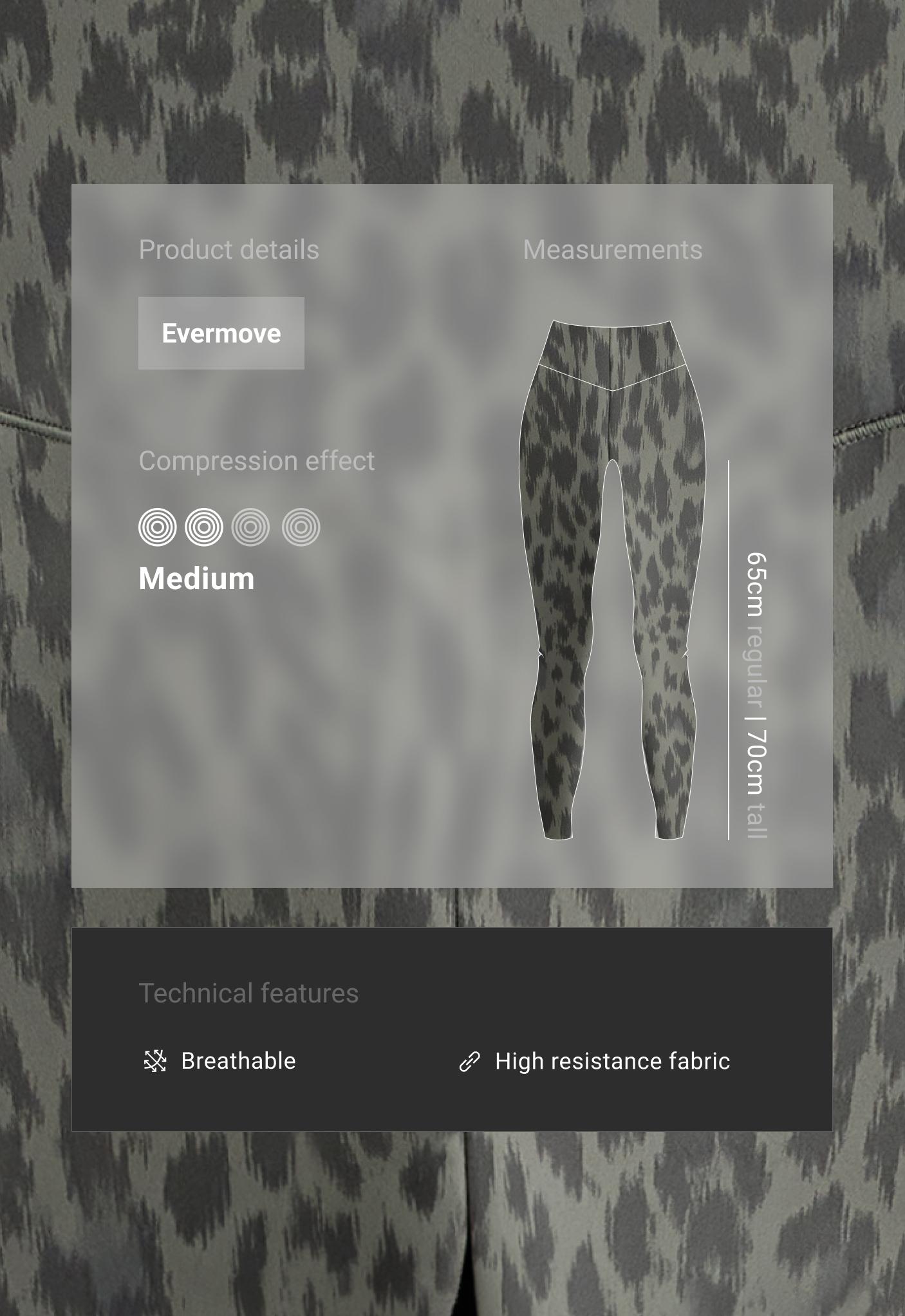 Evermove high-rise leopard ankle-length leggings