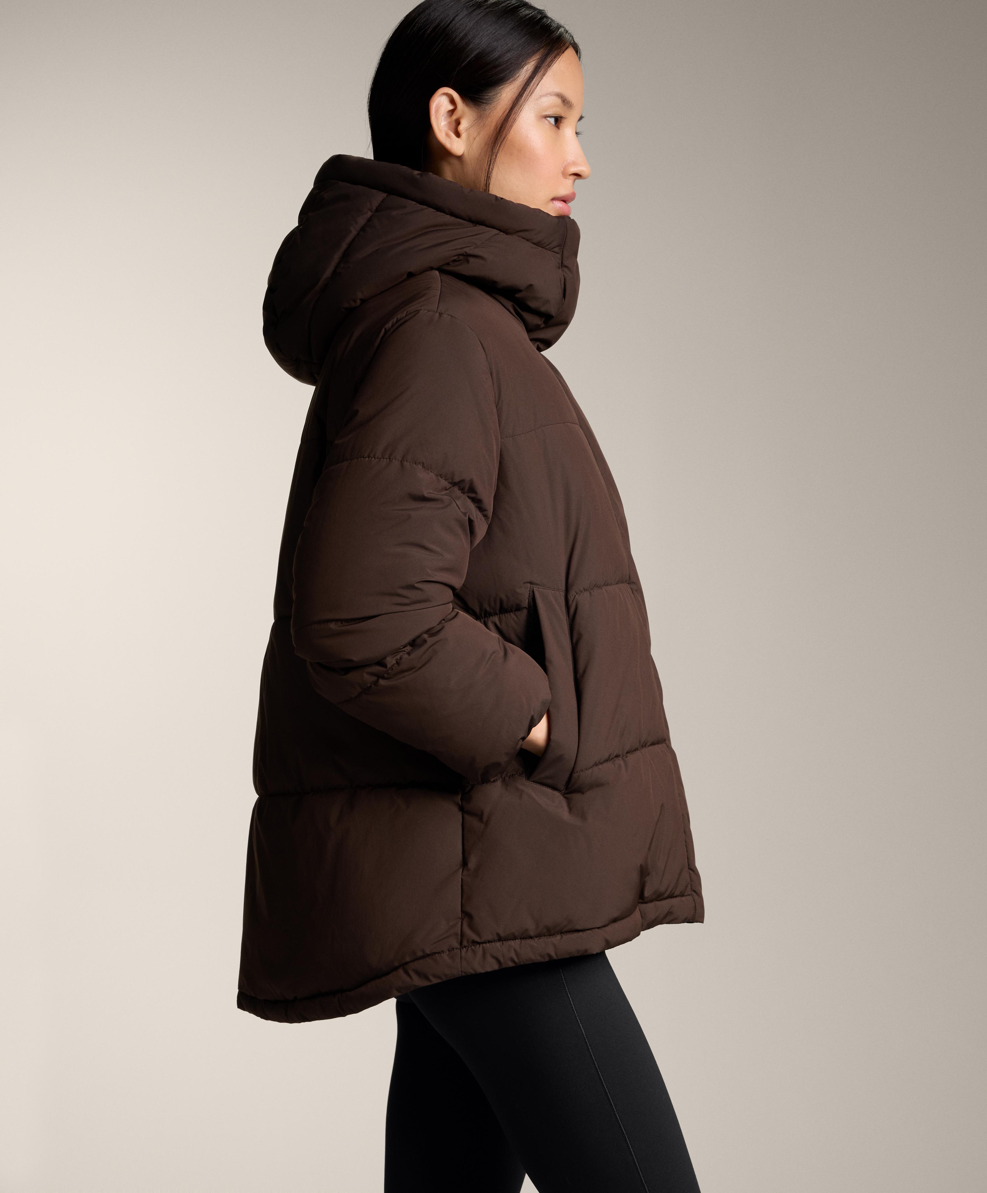 Primaloft® water-repellent padded jacket — DARK REDDISH‑BROWN
