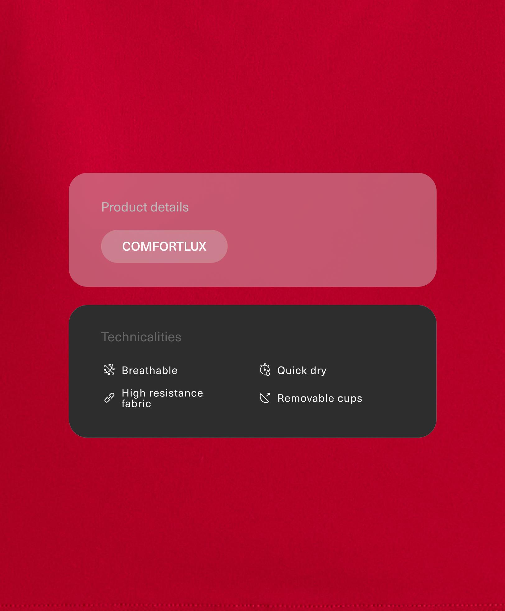 تانك توب Comfortlux بظهر متقاطع تانك توب Comfortlux بظهر متقاطع