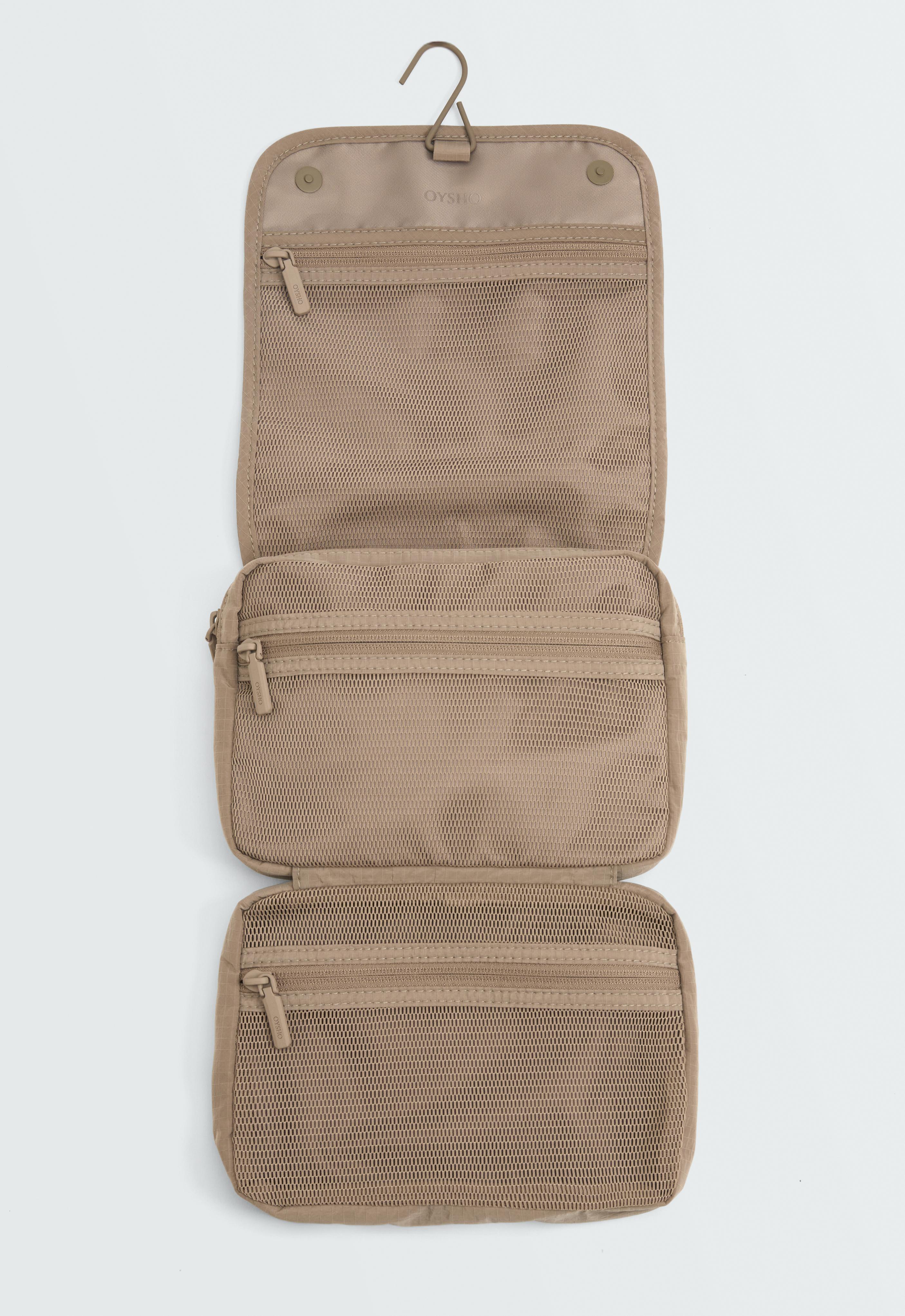 Hanging wash bag — CAMEL (alternate view)