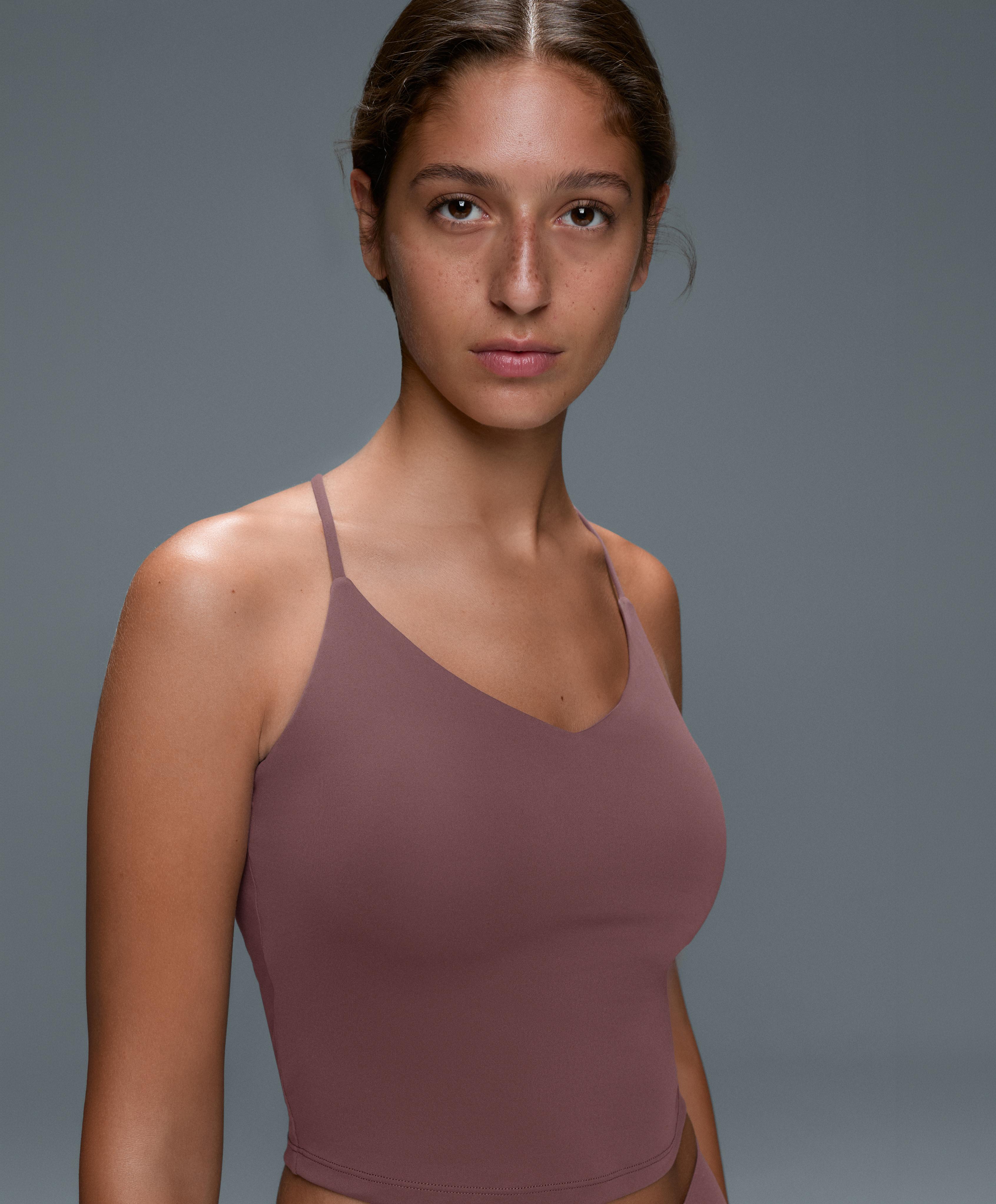 Comfortlux tank top with adjustable straps — MAUVE-TAUPE