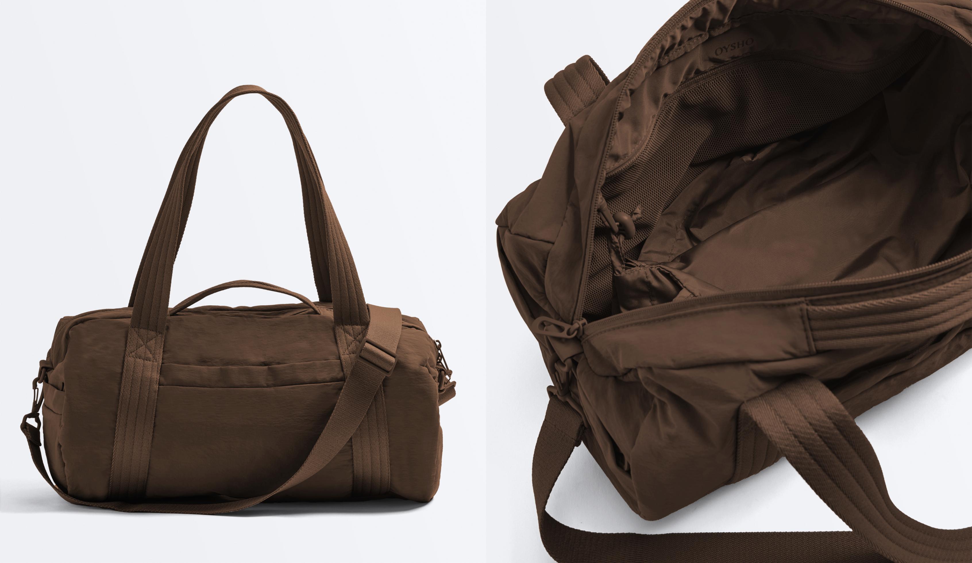 Bowling style sports bag — BROWN