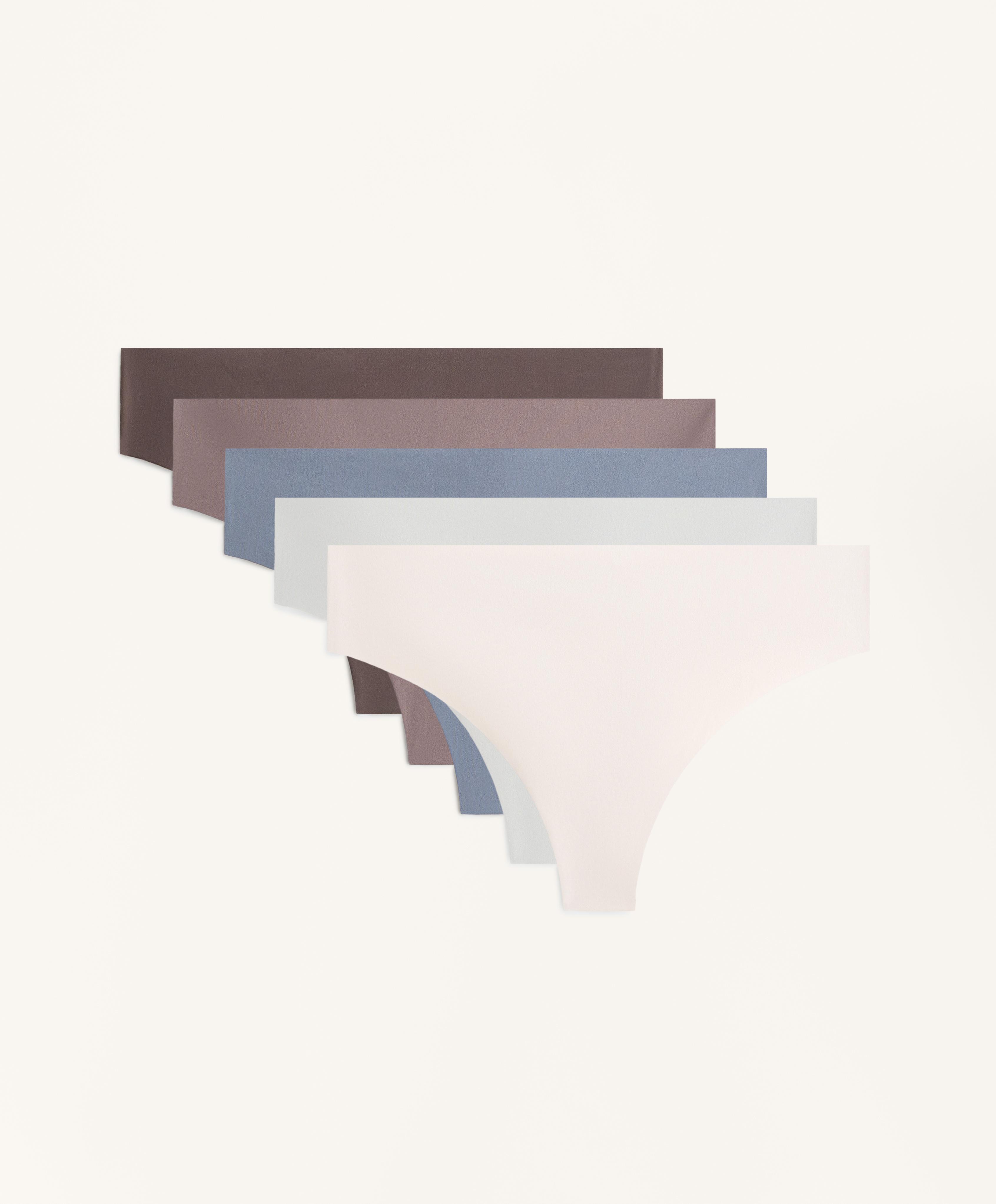 5 bragas tanga mezcla poliamida laser cut