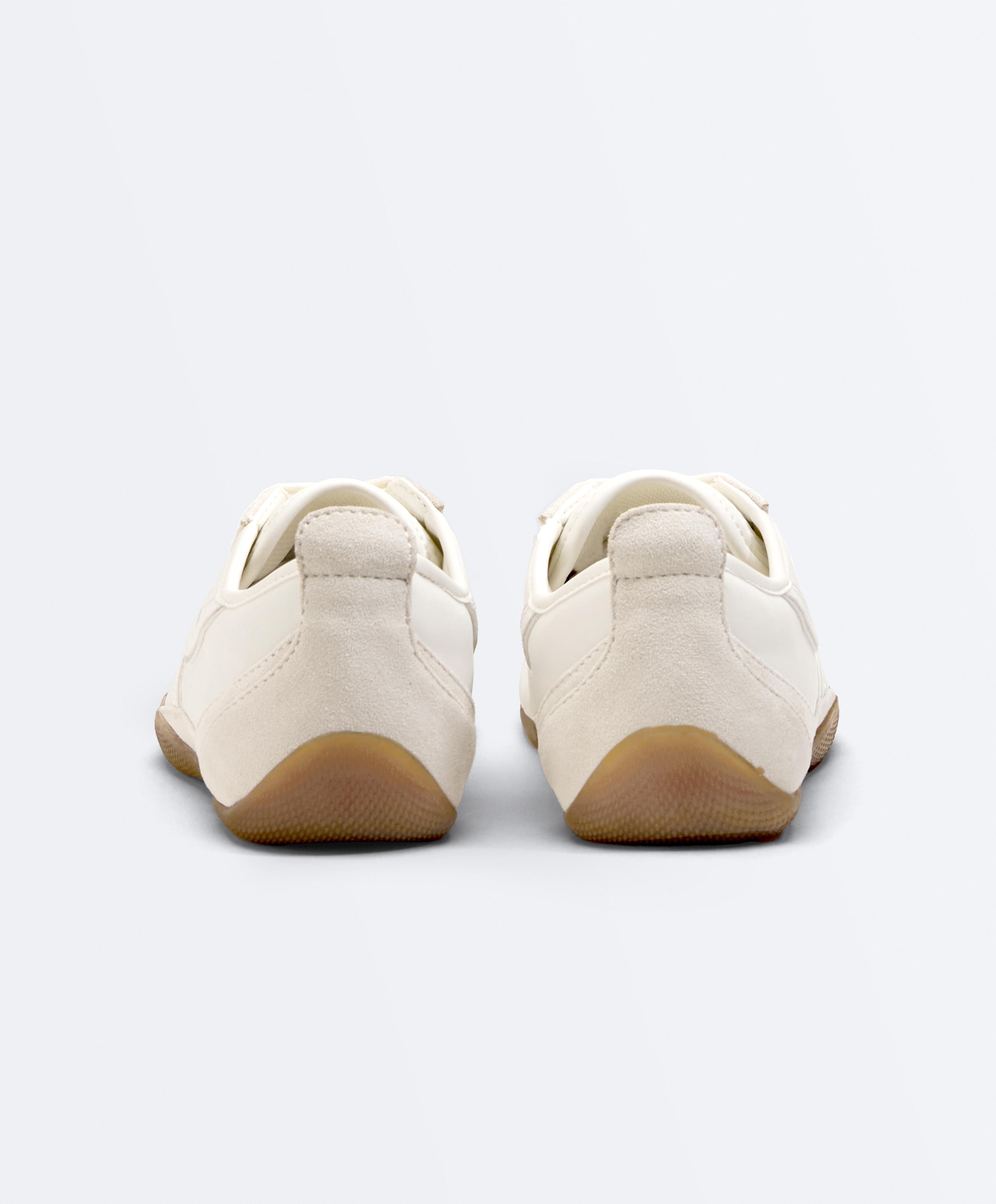 Soft nylon trainers — WHITE