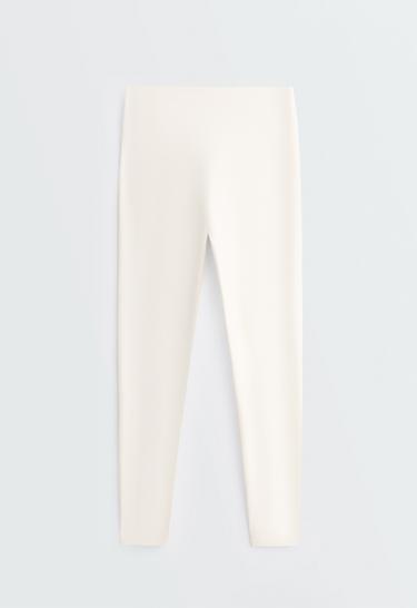 Ankle-length High rise Comfortlux leggings — PALE ECRU 10