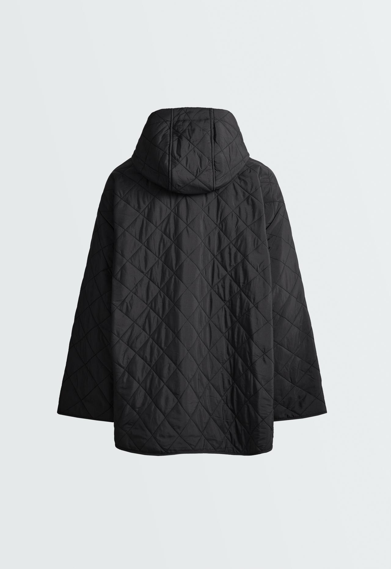 Fellex® aerogel padded jacket with faux-fur-effect lining — BLACK