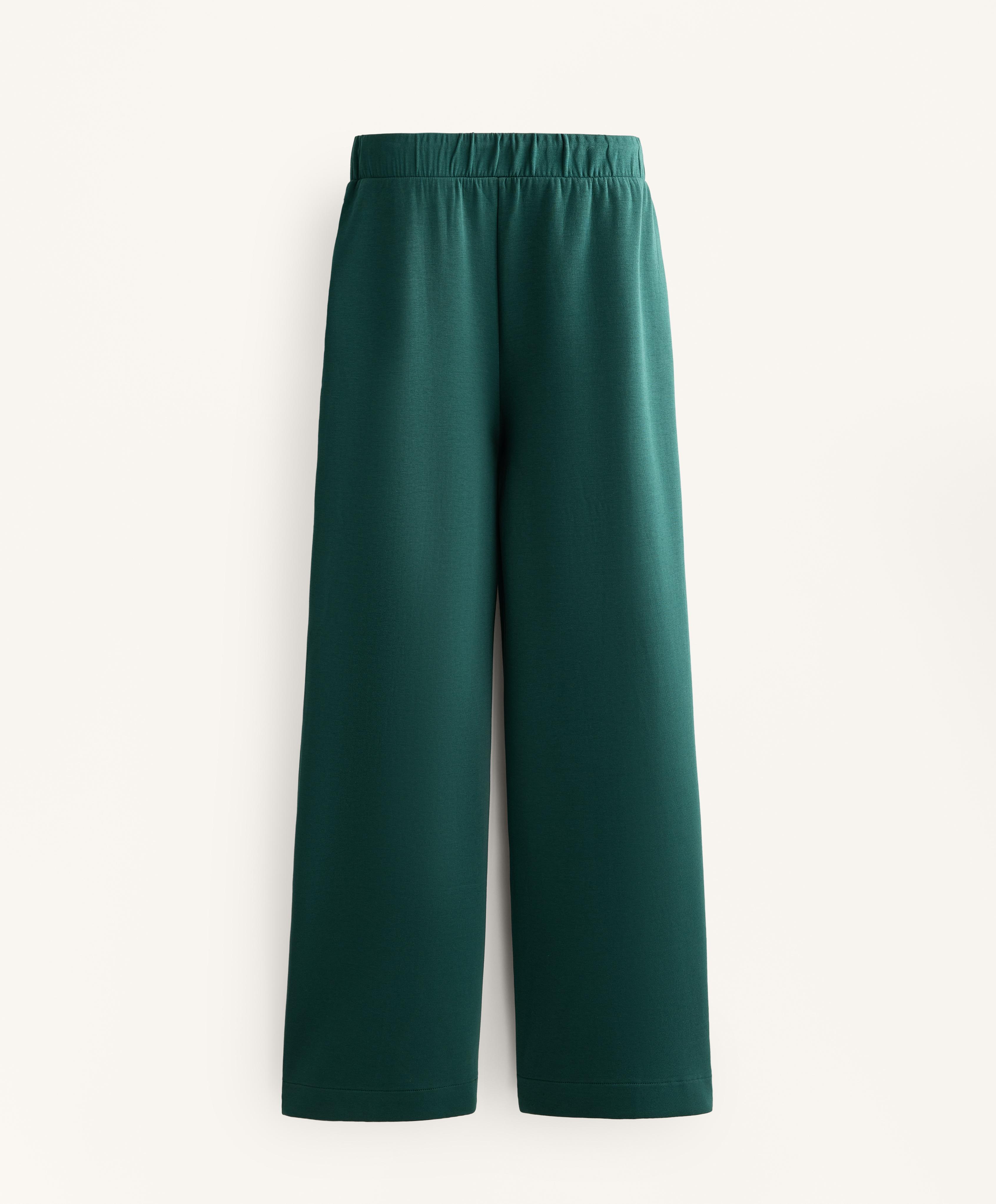 Relaxed cotton-blend seam trousers Relaxed cotton-blend seam trousers