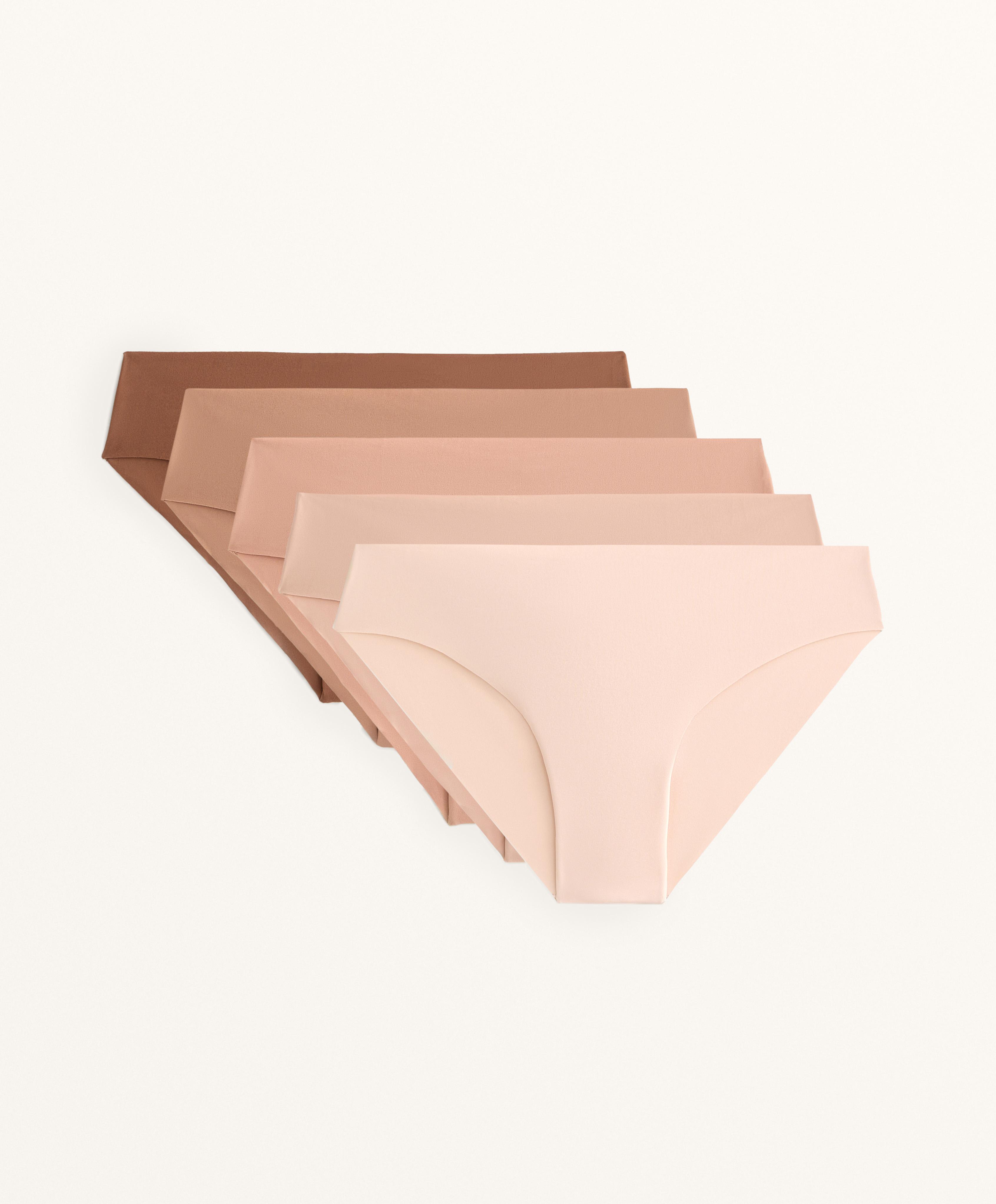 5 par majtek hipster z mieszanki poliamidowej, niewidocznych, PANTONE™
