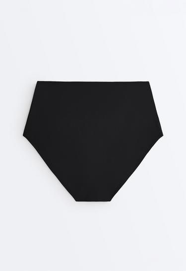 Shapewear-effect high-waisted bikini briefs — BLACK 7