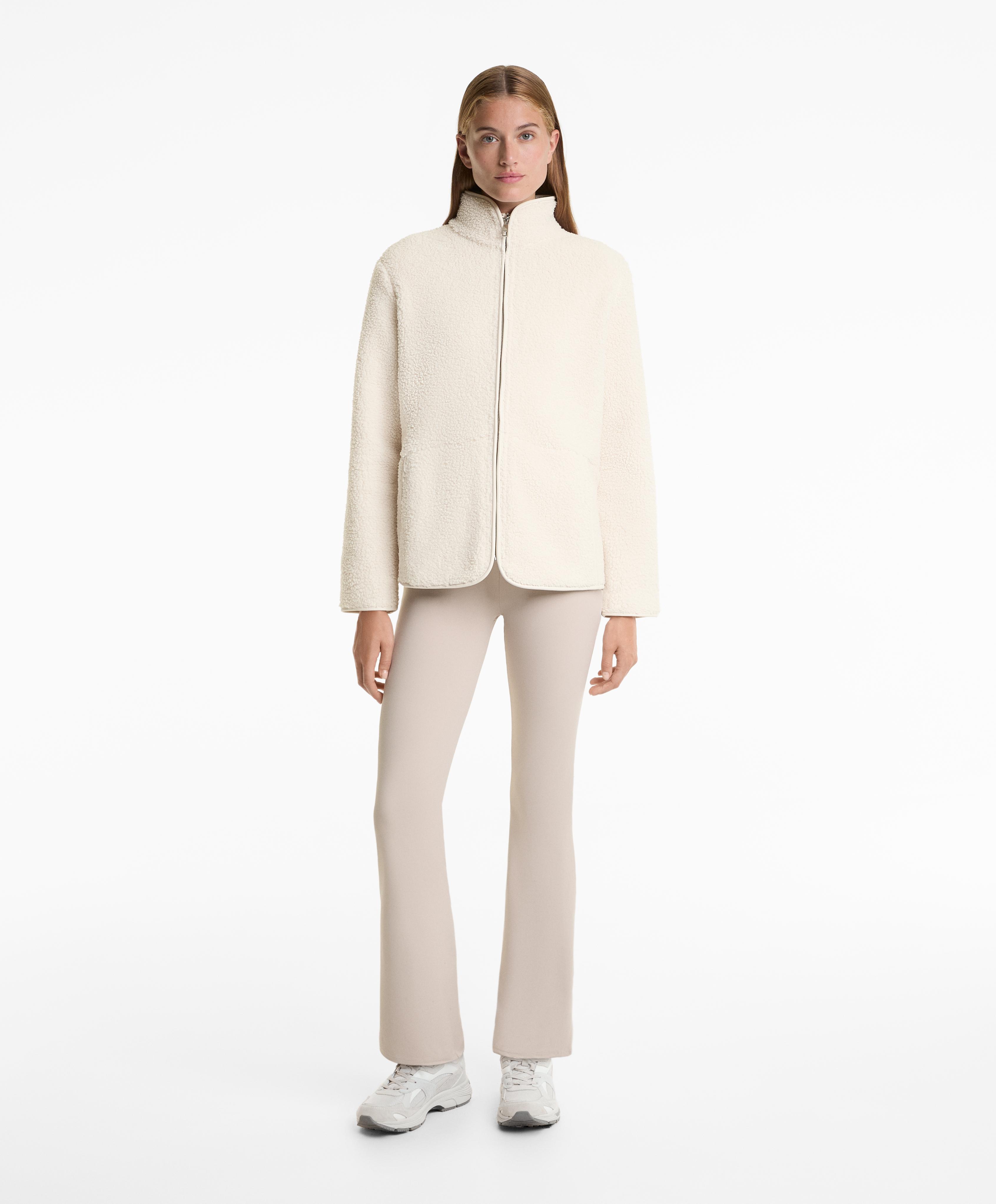 Faux-shearling jacket — ECRU