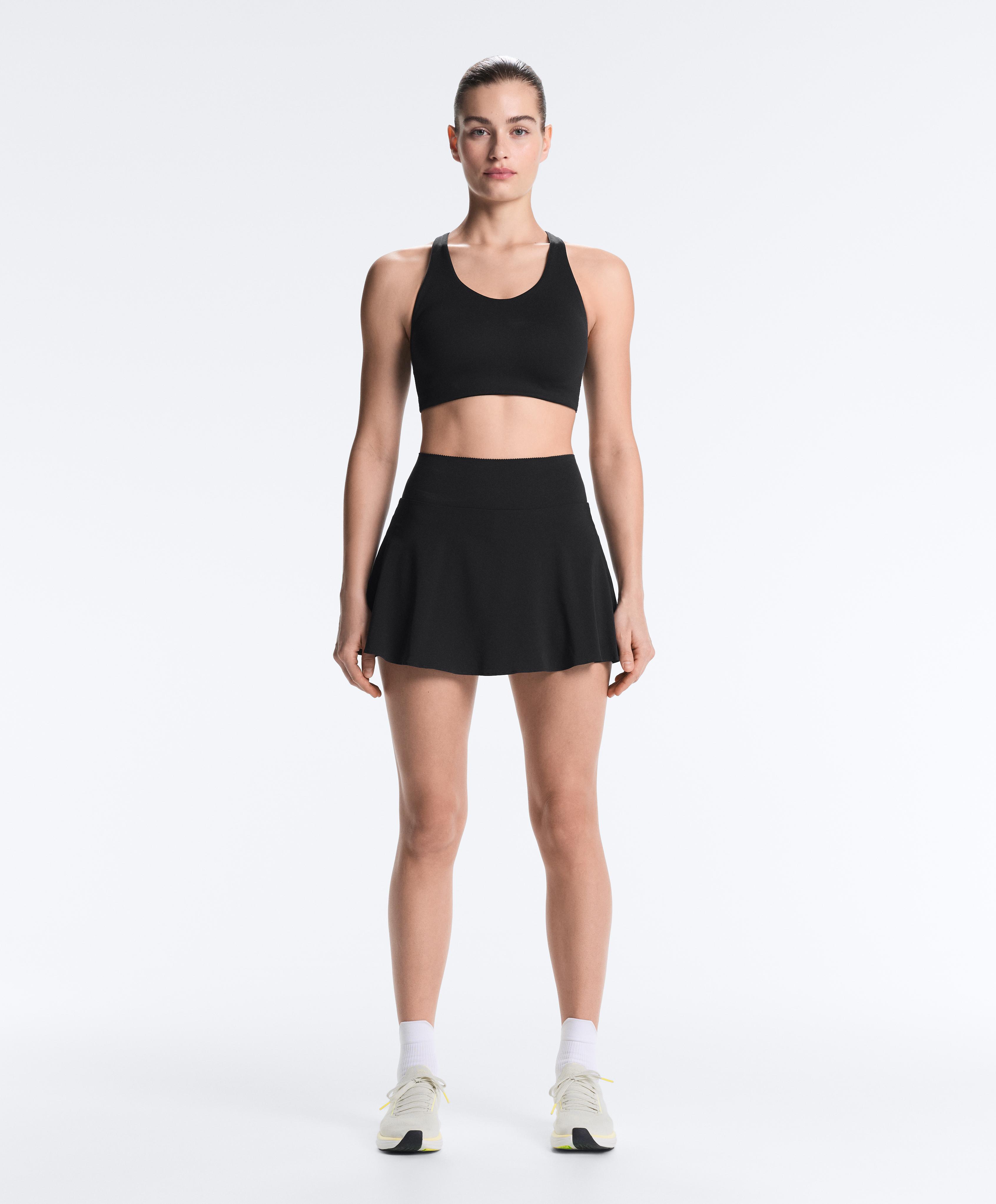 High rise Compressive skirt — BLACK