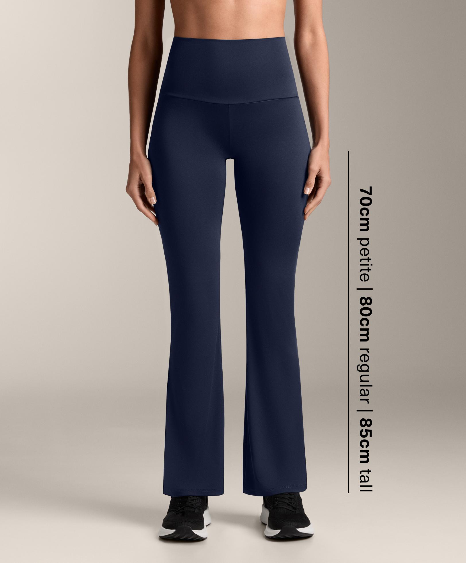 Comfortlux high-rise flare trousers