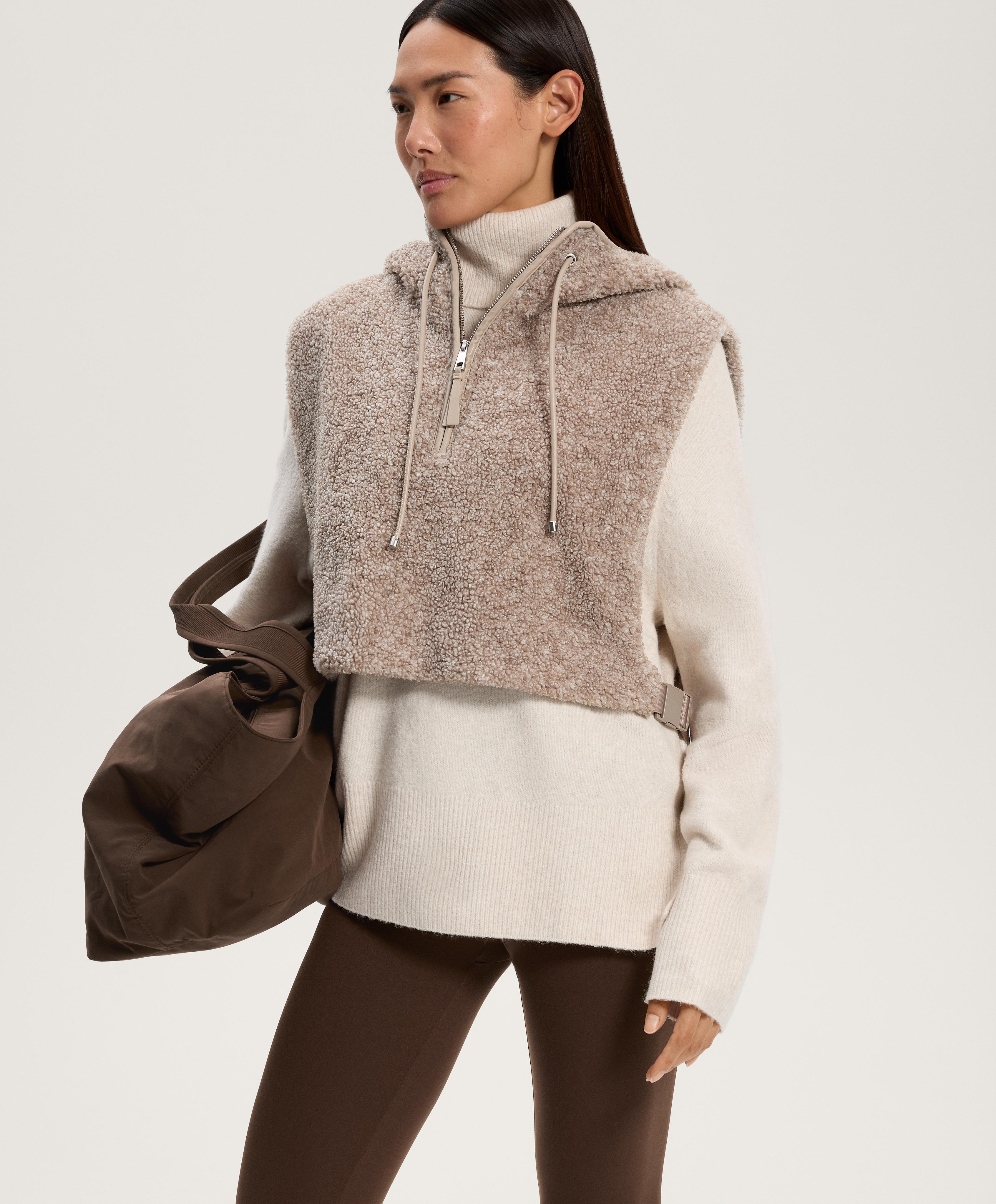 Pull en maille oversize à col roulé