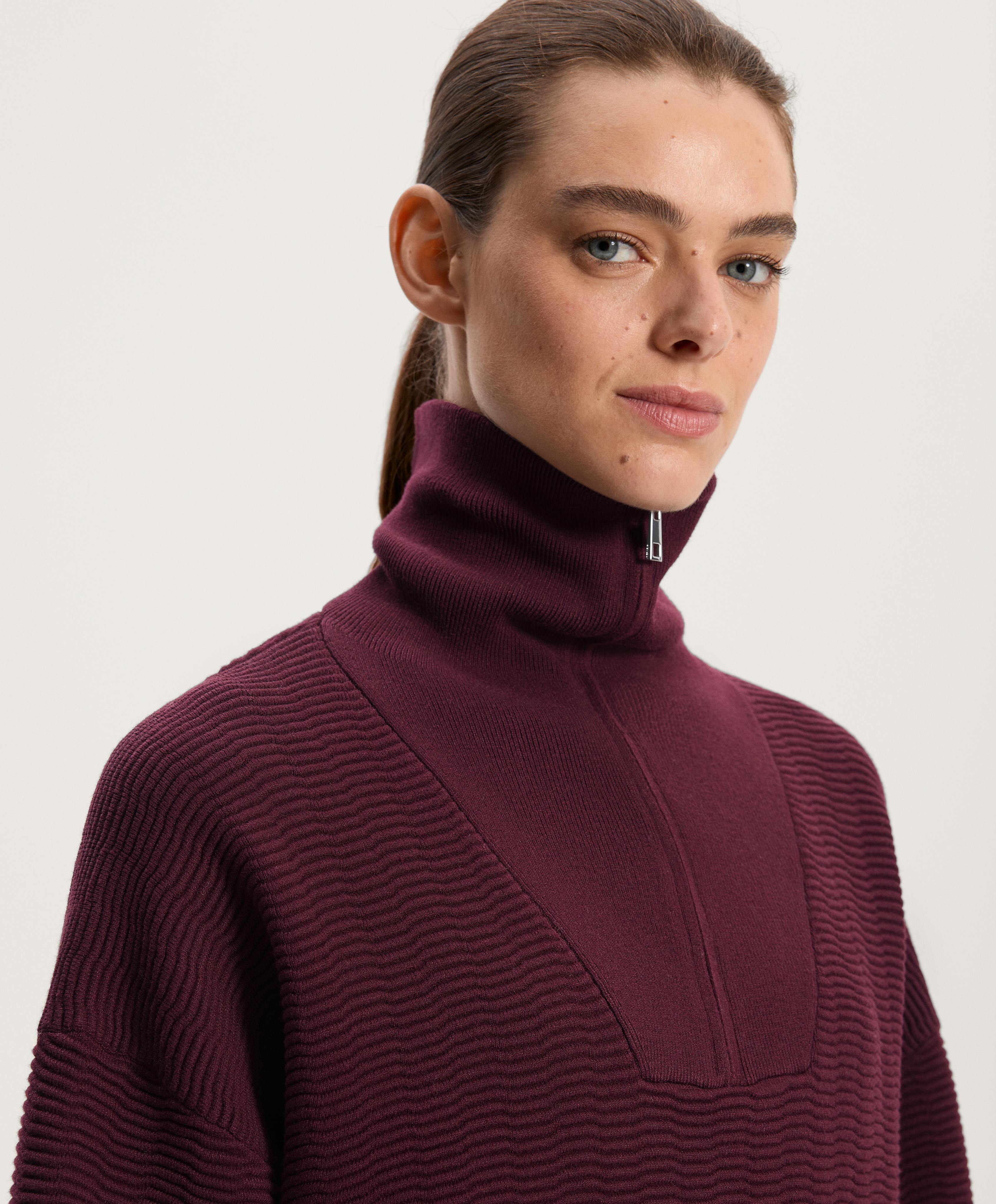 Textured Half-Zip Knit Jumper | OYSHO United States