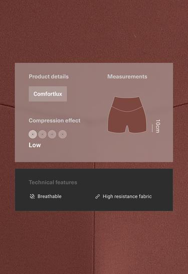 Hot pants high rise Comfortlux 10 cm — TERRACOTTA 2