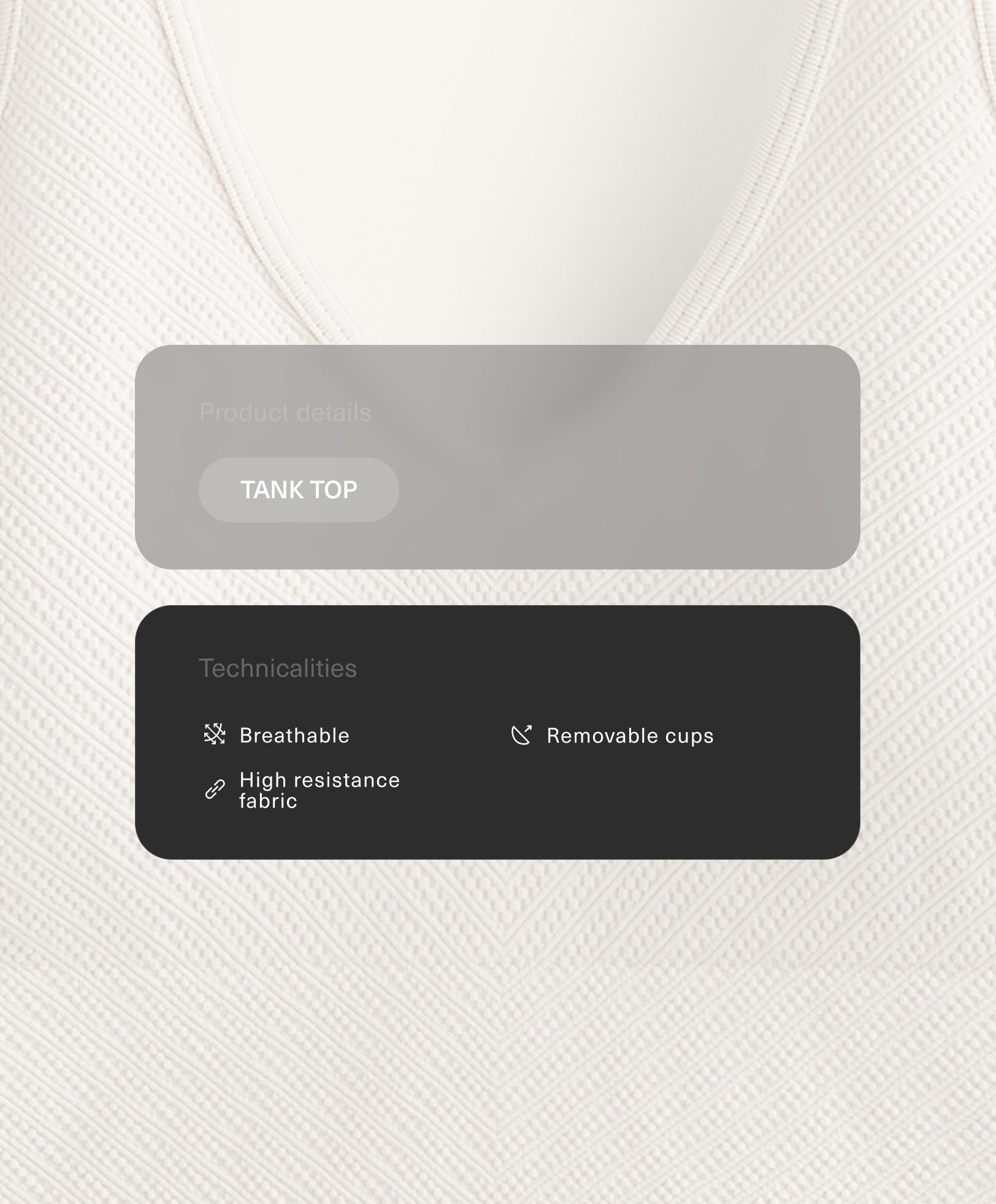 Structured rib tank top - Sale Structured rib tank top - Sale