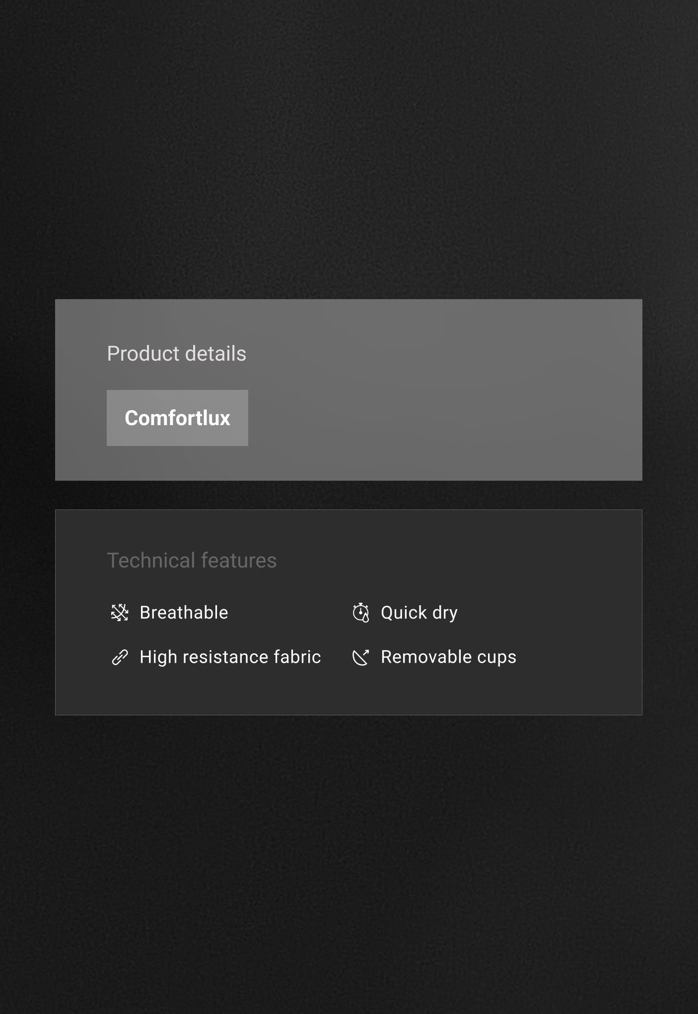 بودي Comfortlux بظهر مفتوح