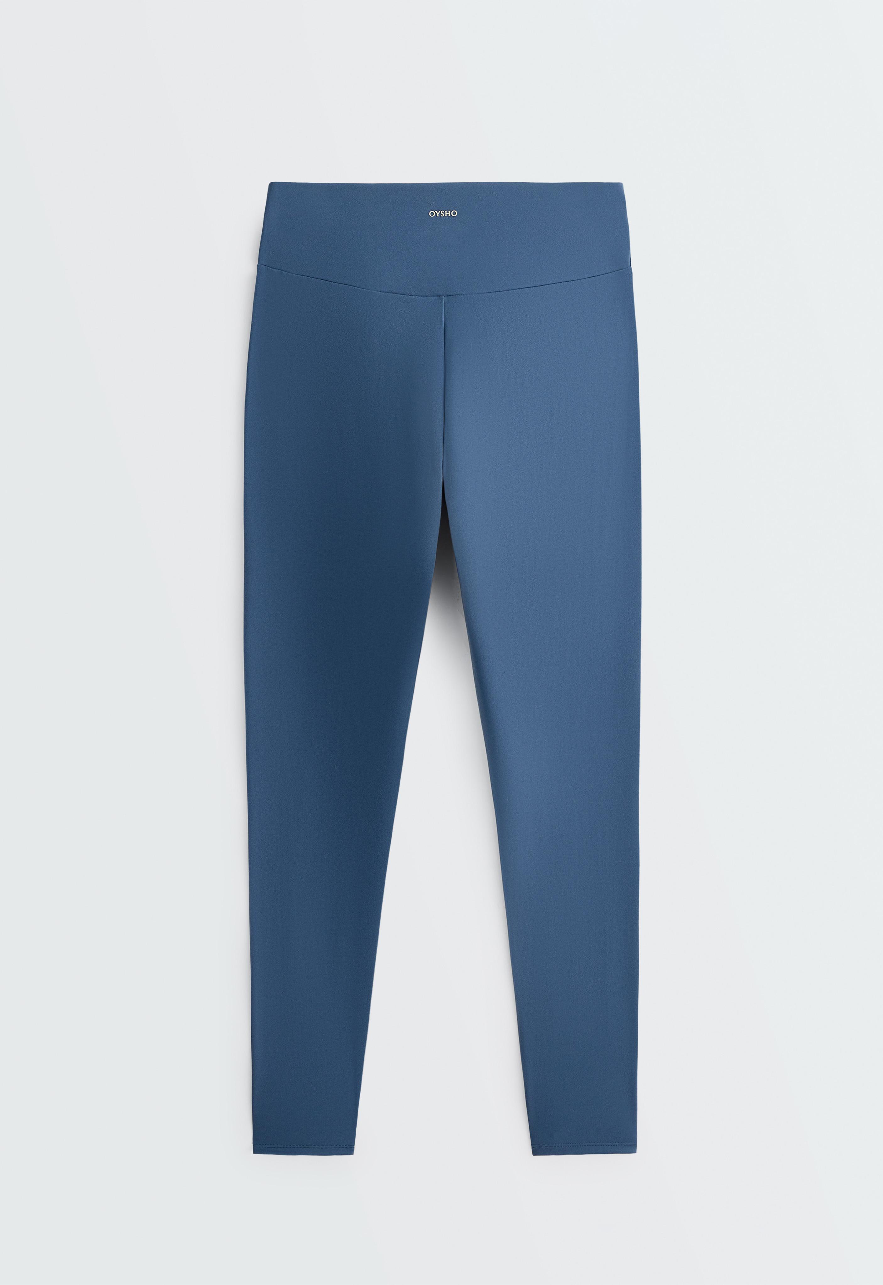 Comfortlux high-waisted ankle-length leggings — MID GREY-BLUE
