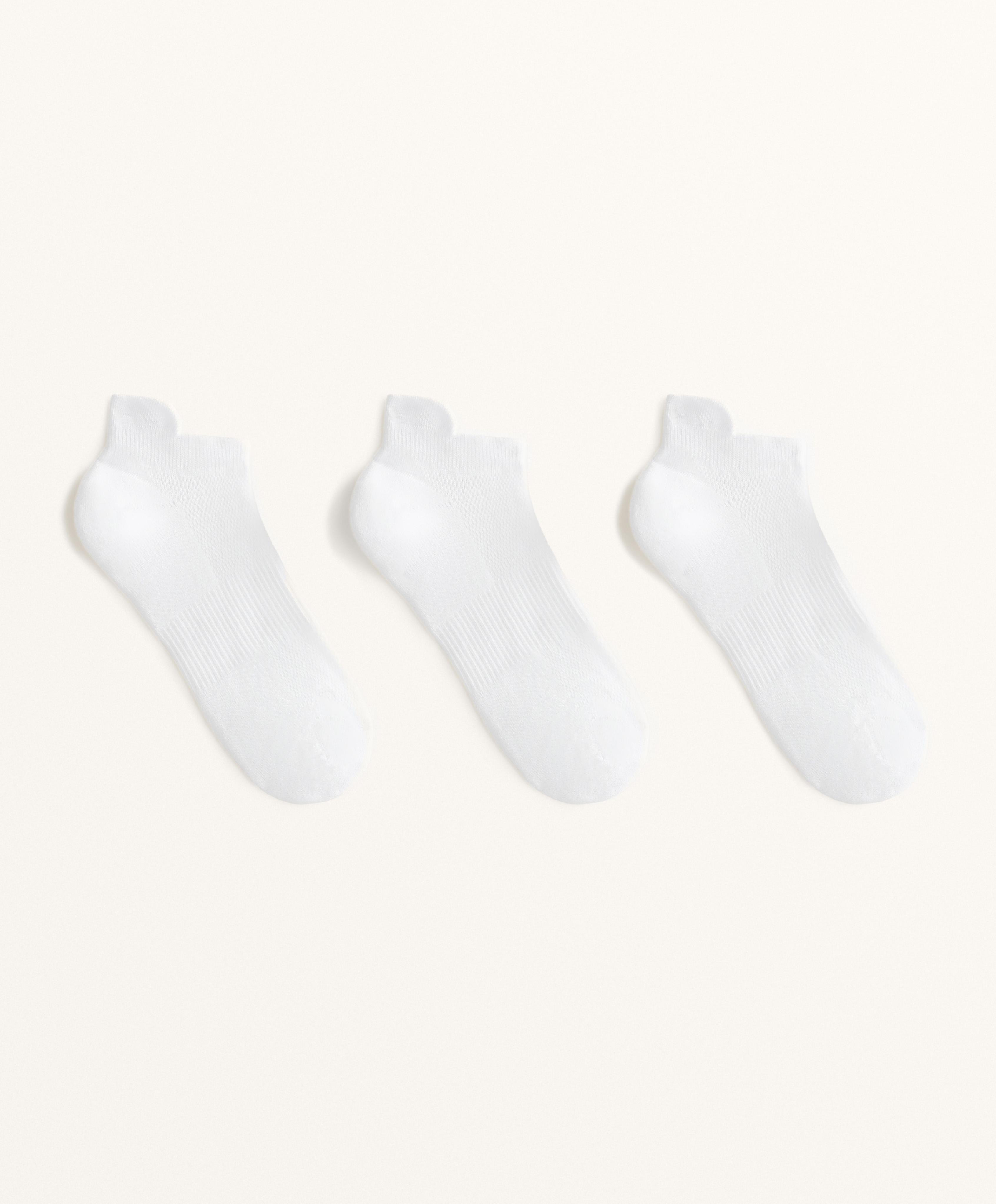 3 pares de calcetines sneaker lengüeta mezcla algodón deportivos 3 pares de calcetines sneaker lengüeta mezcla algodón deportivos