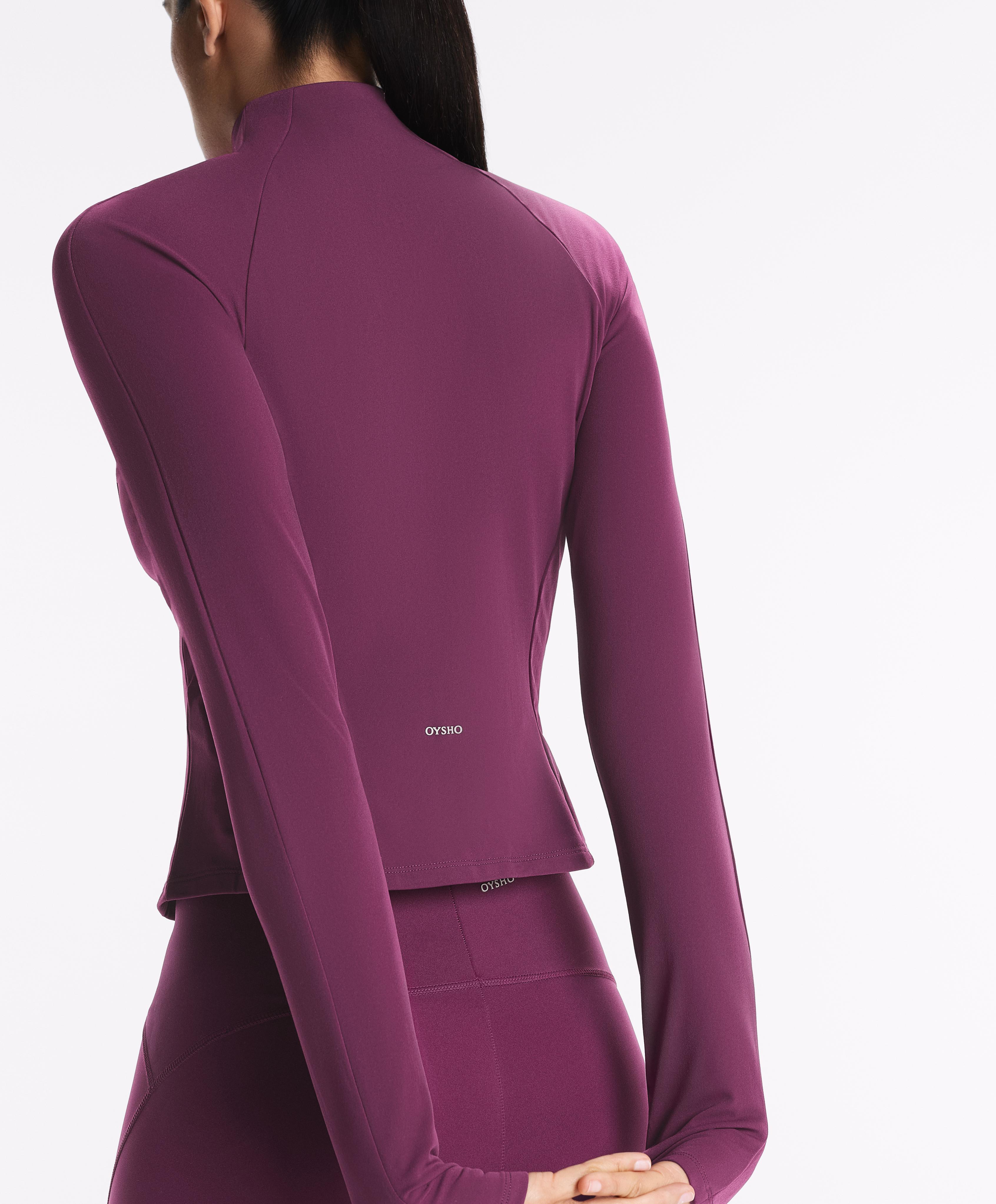 Light warm technical jacket — DARK PLUM