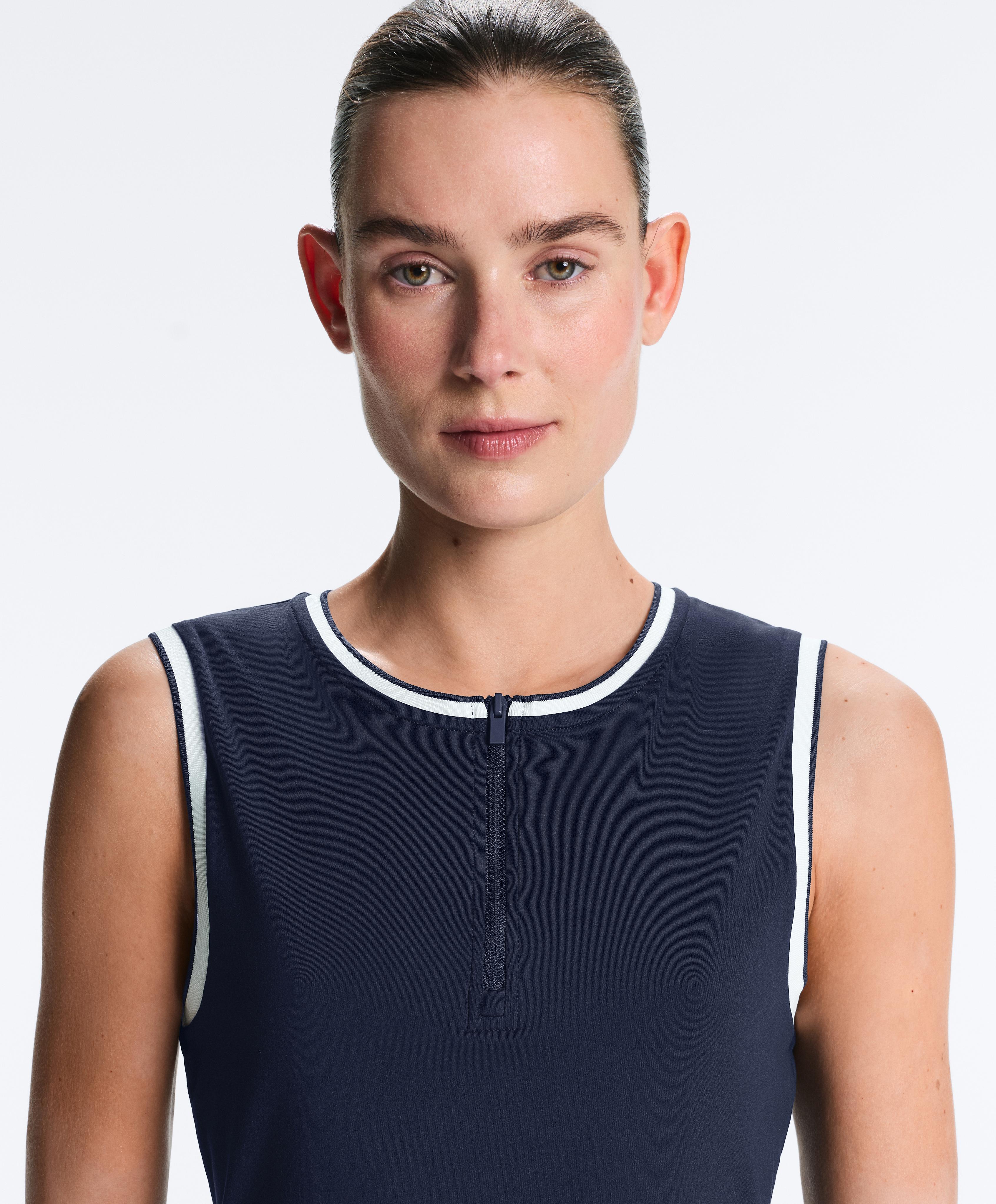 Sleeveless top — NAVY BLUE