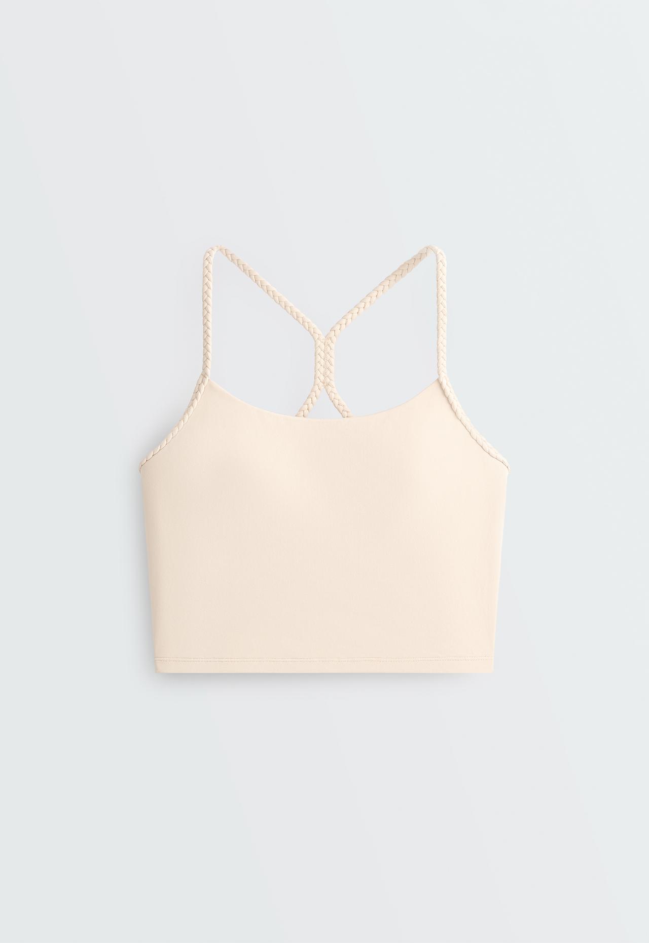 Comfortlux braided tank top — SAND