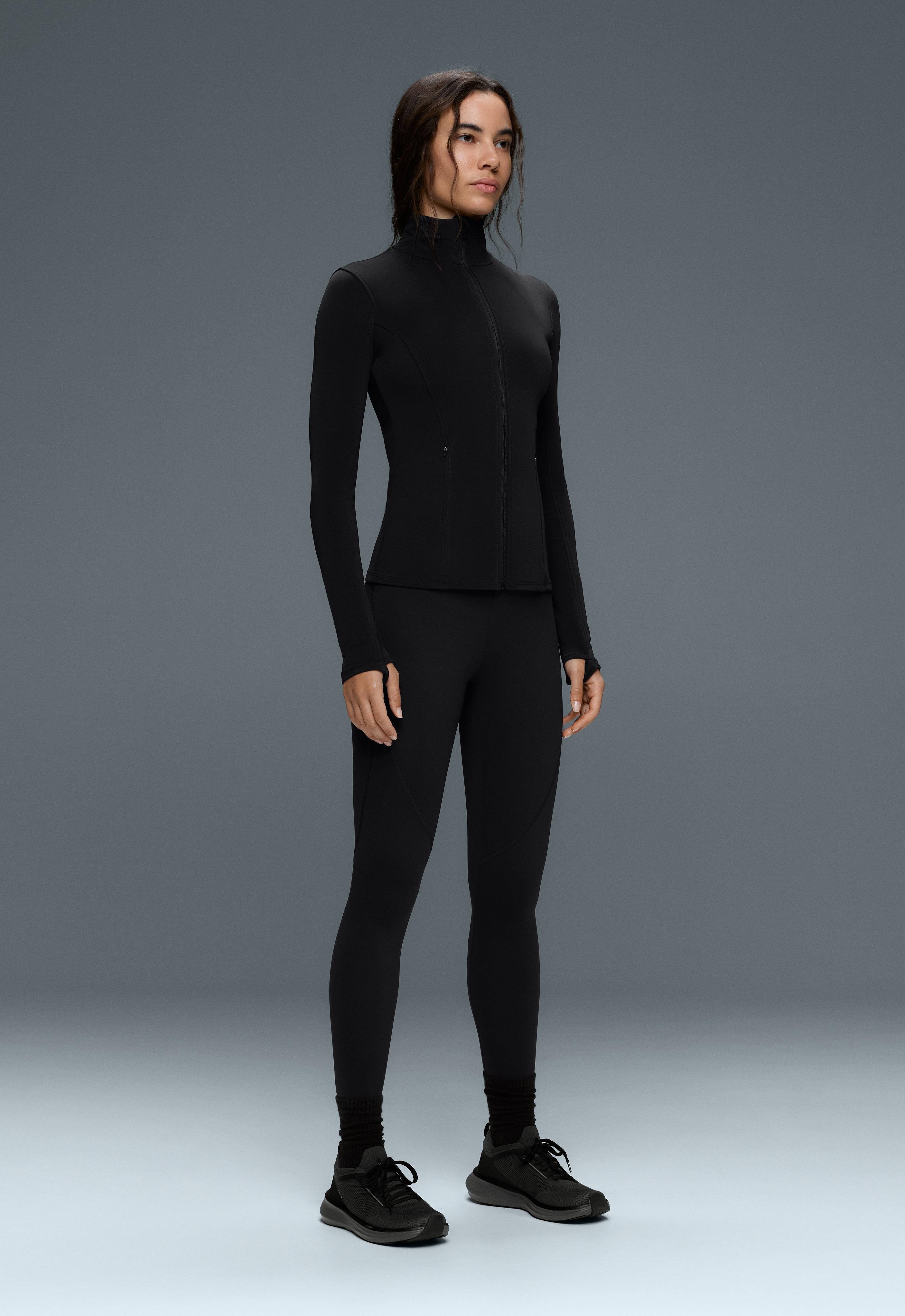 Long light warm technical jacket