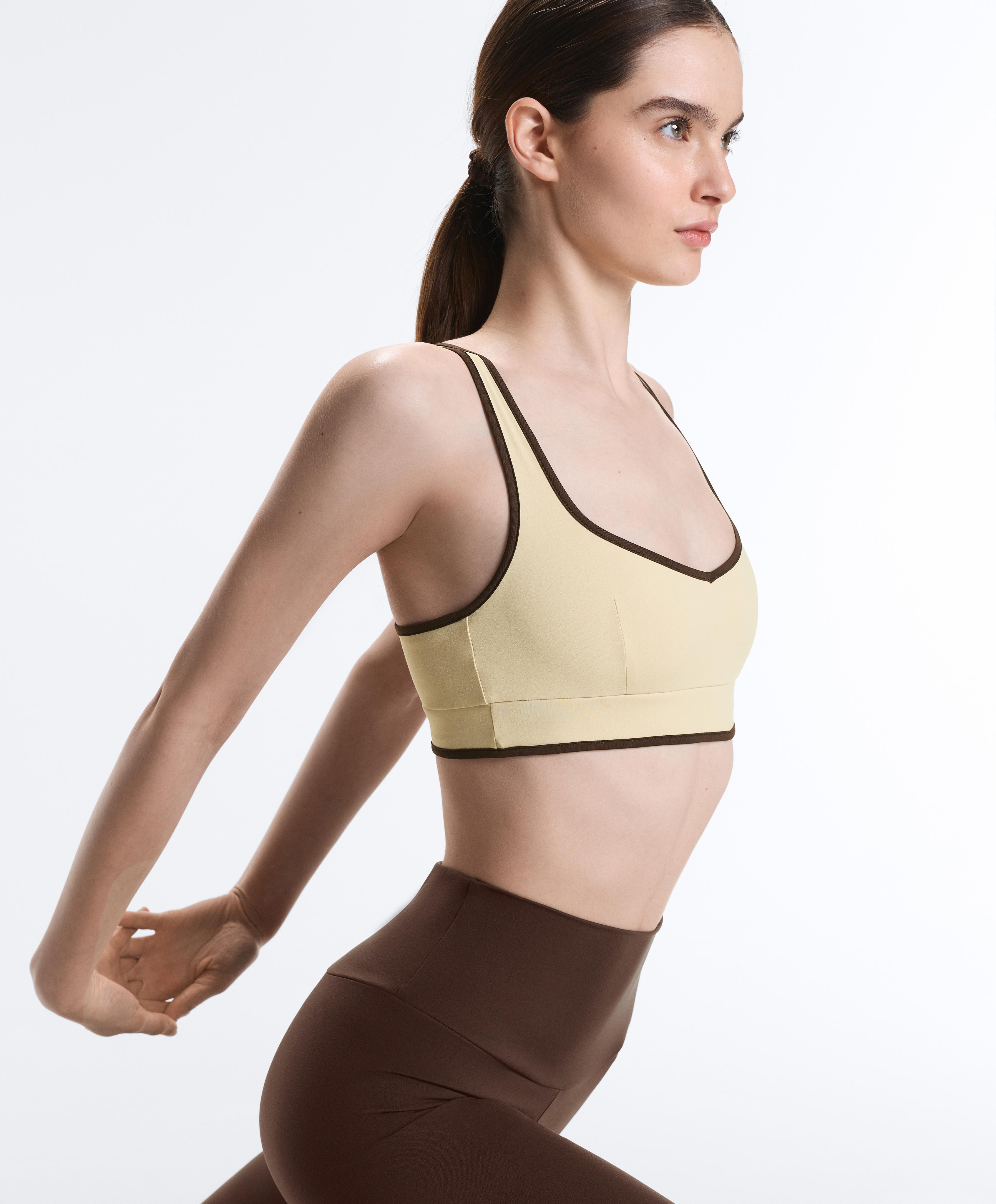 Comfortlux contrast tank top — VANILLA