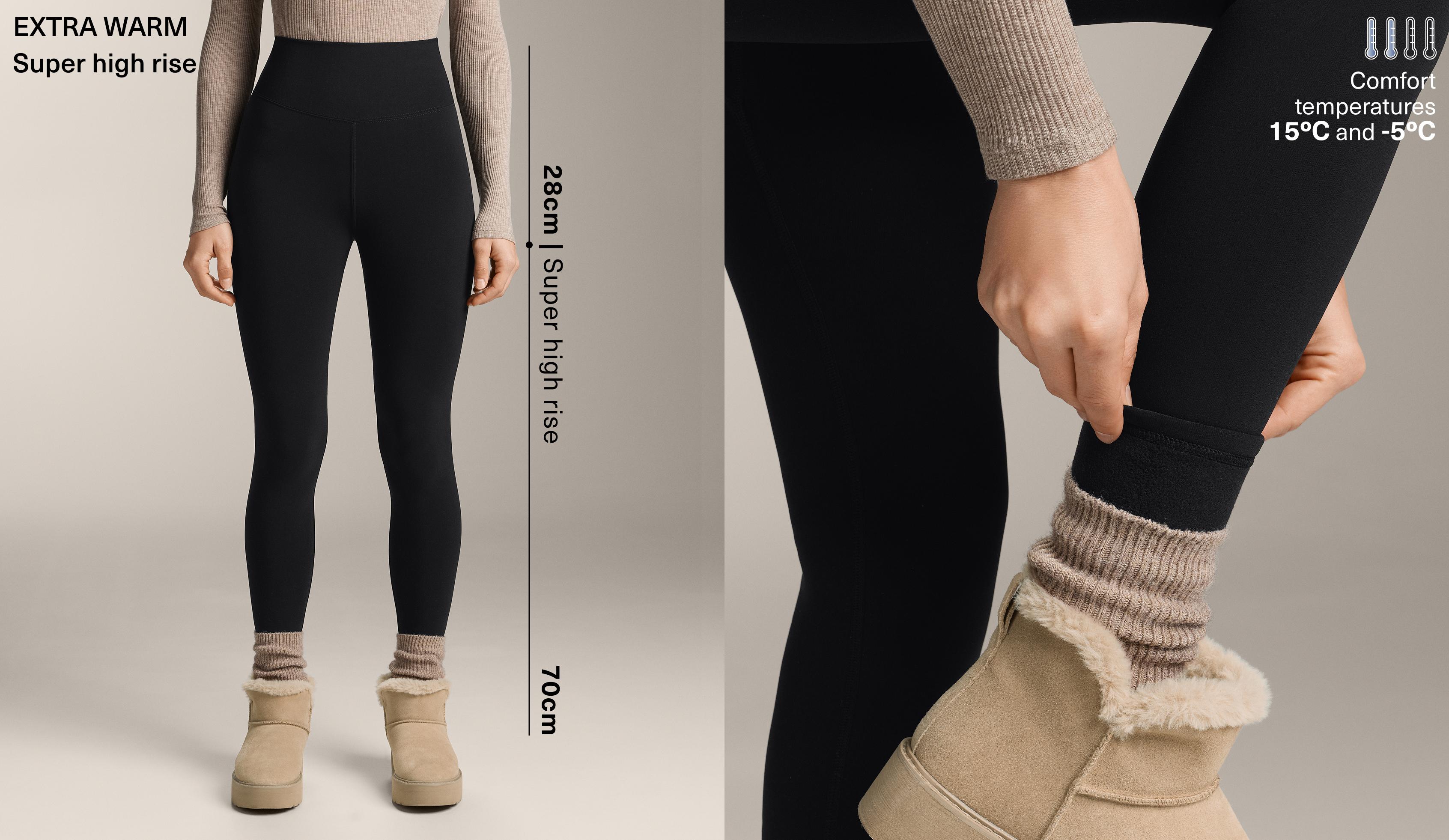 Super-high-rise seamless extra-warm 70cm ankle-length leggings Super-high-rise seamless extra-warm 70cm ankle-length leggings