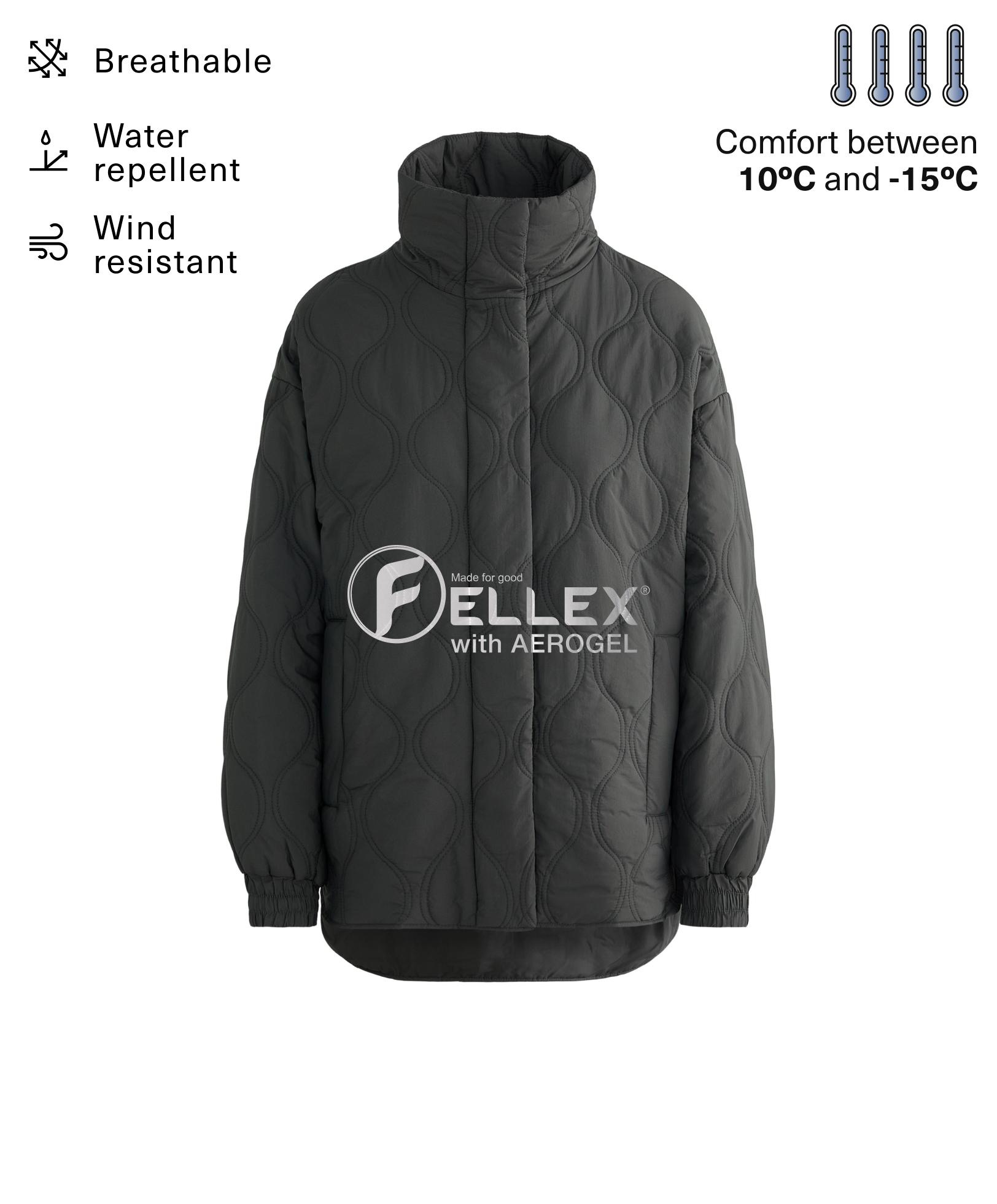 Lightweight, water-repellent FELLEX® AEROGEL padded jacket