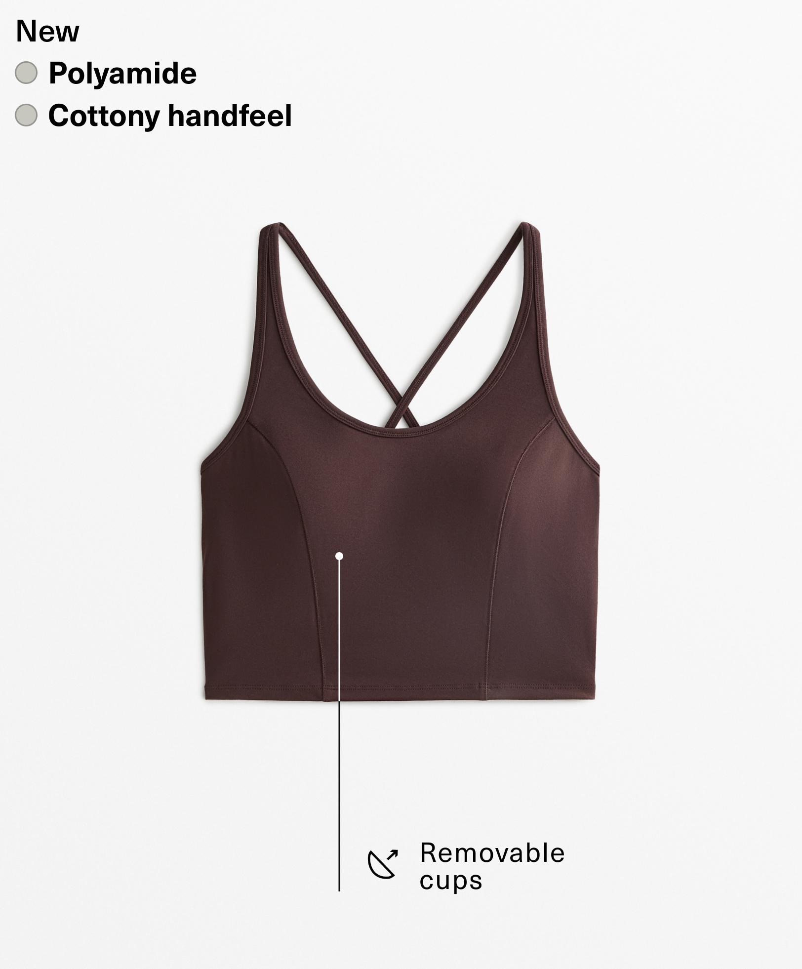 Polyamide tank top with cottony handfeel