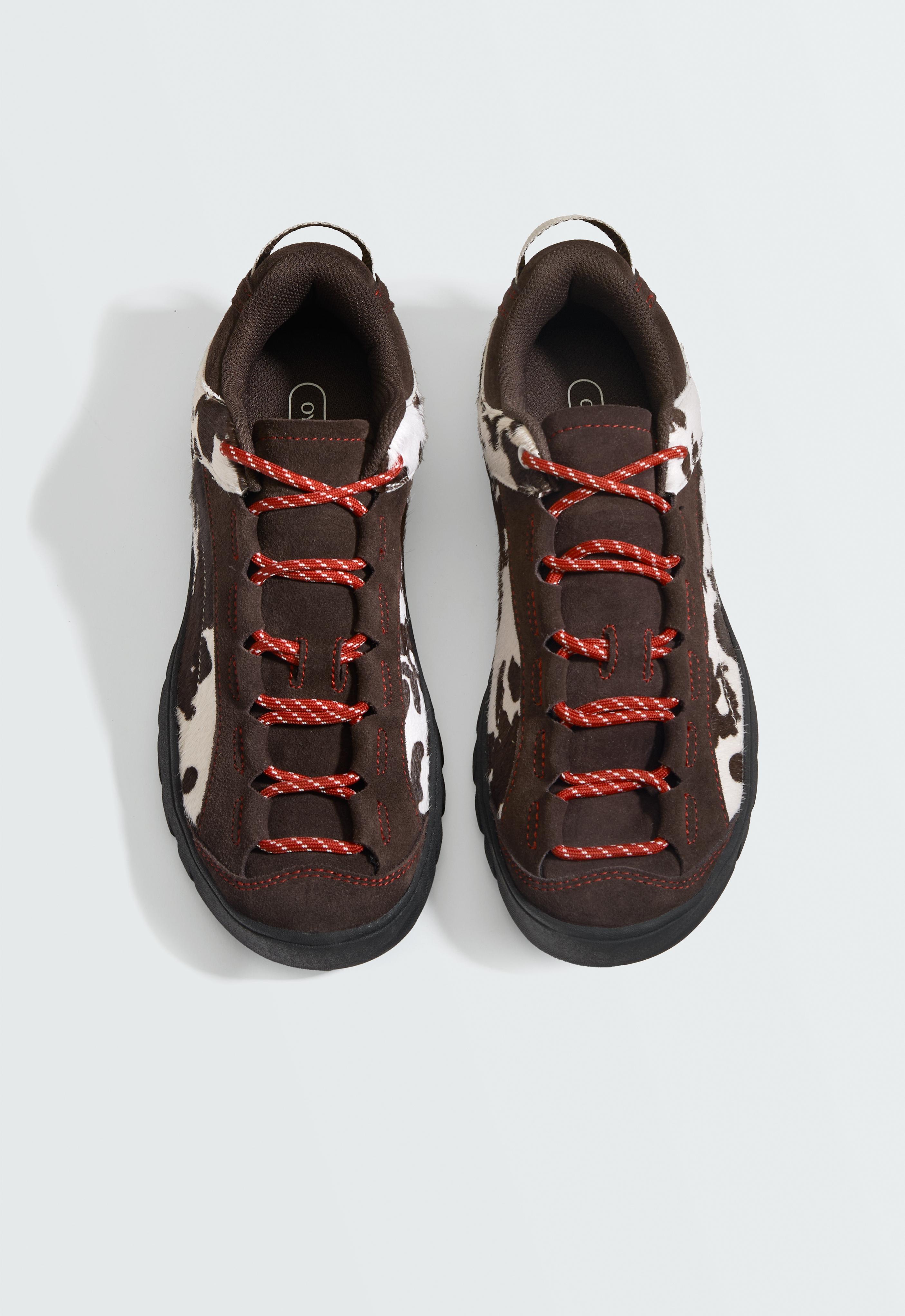 Animal print trainers