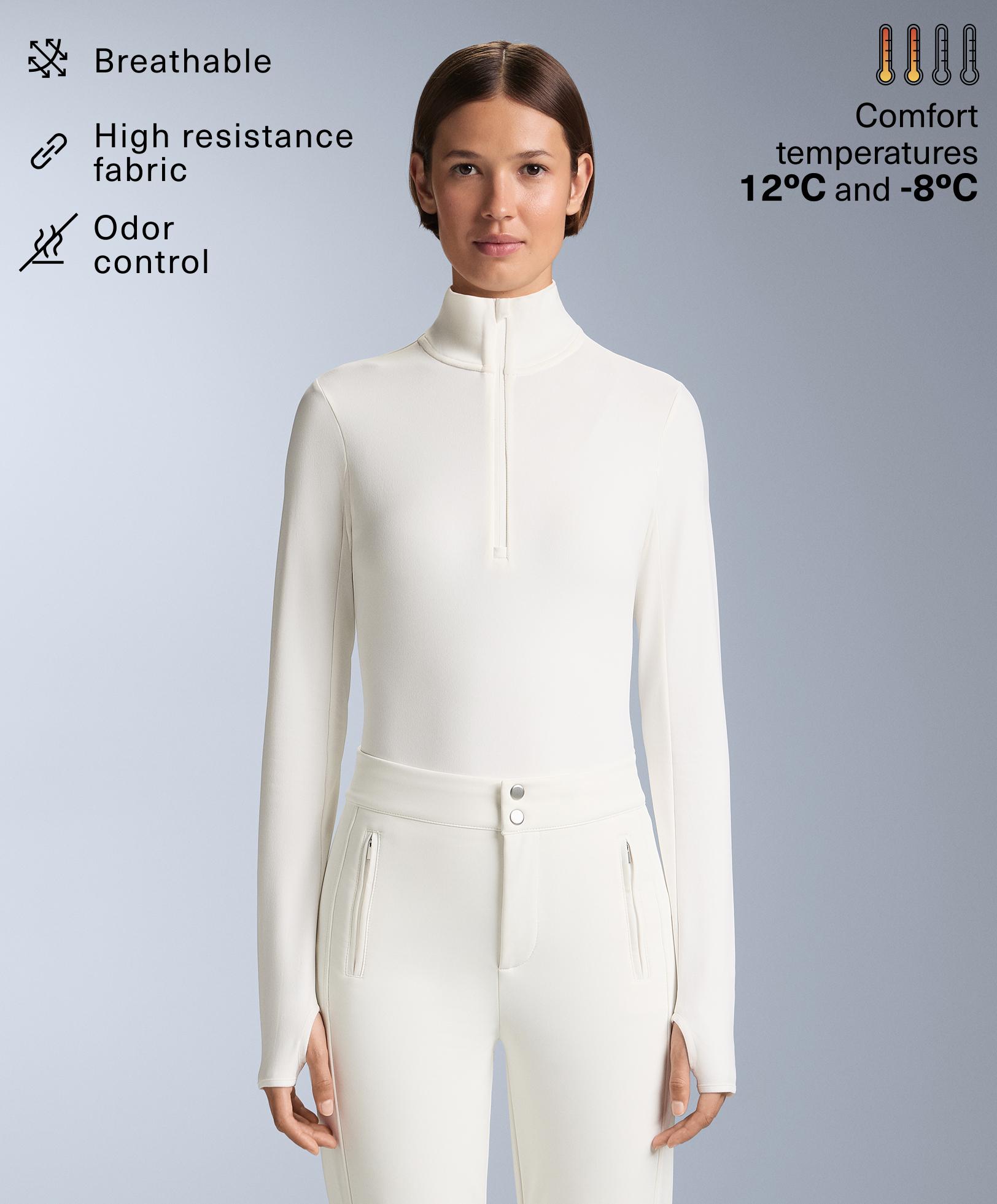 Thermal base layer half-zip top