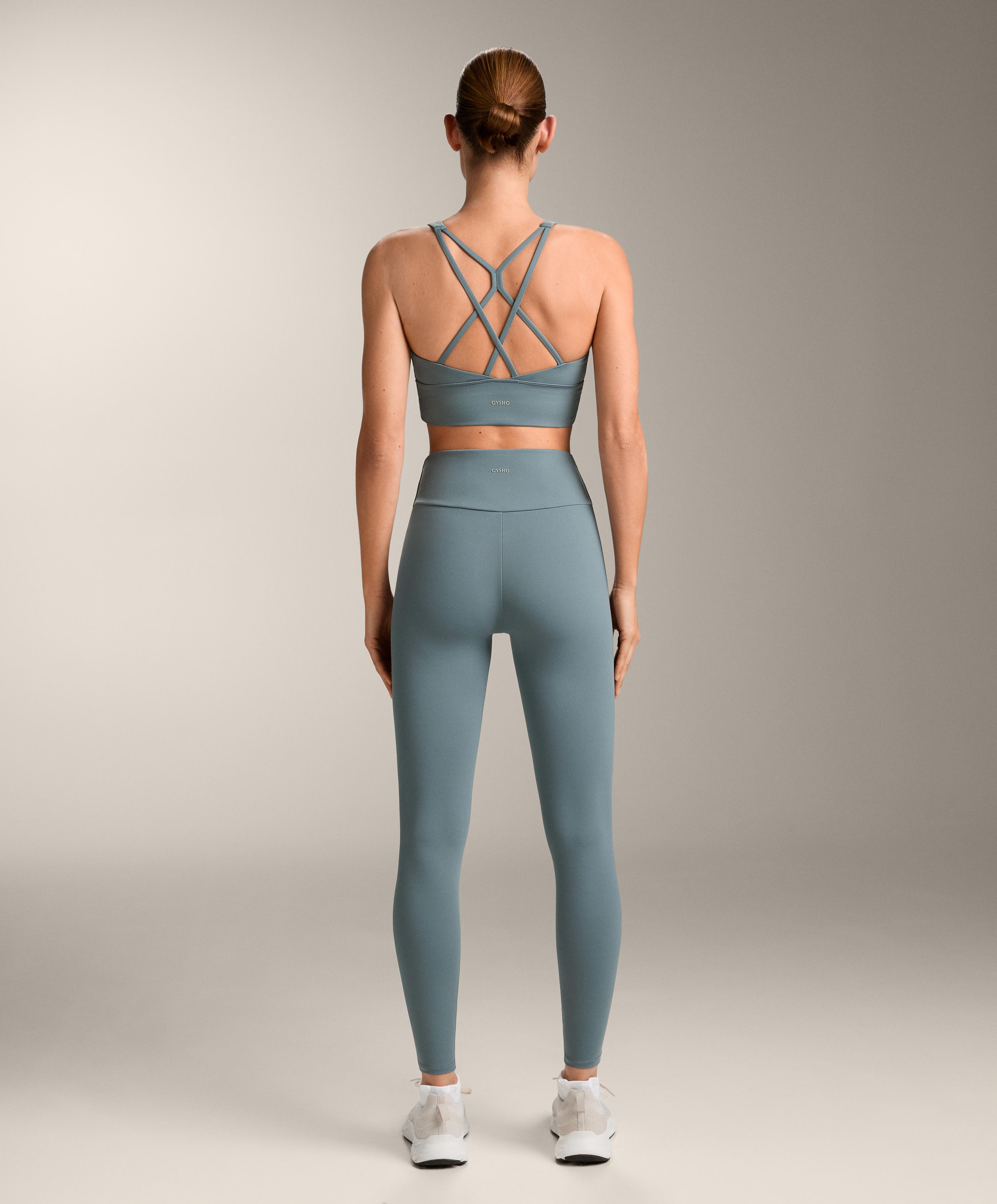 Blue Comfortlux high-rise total look