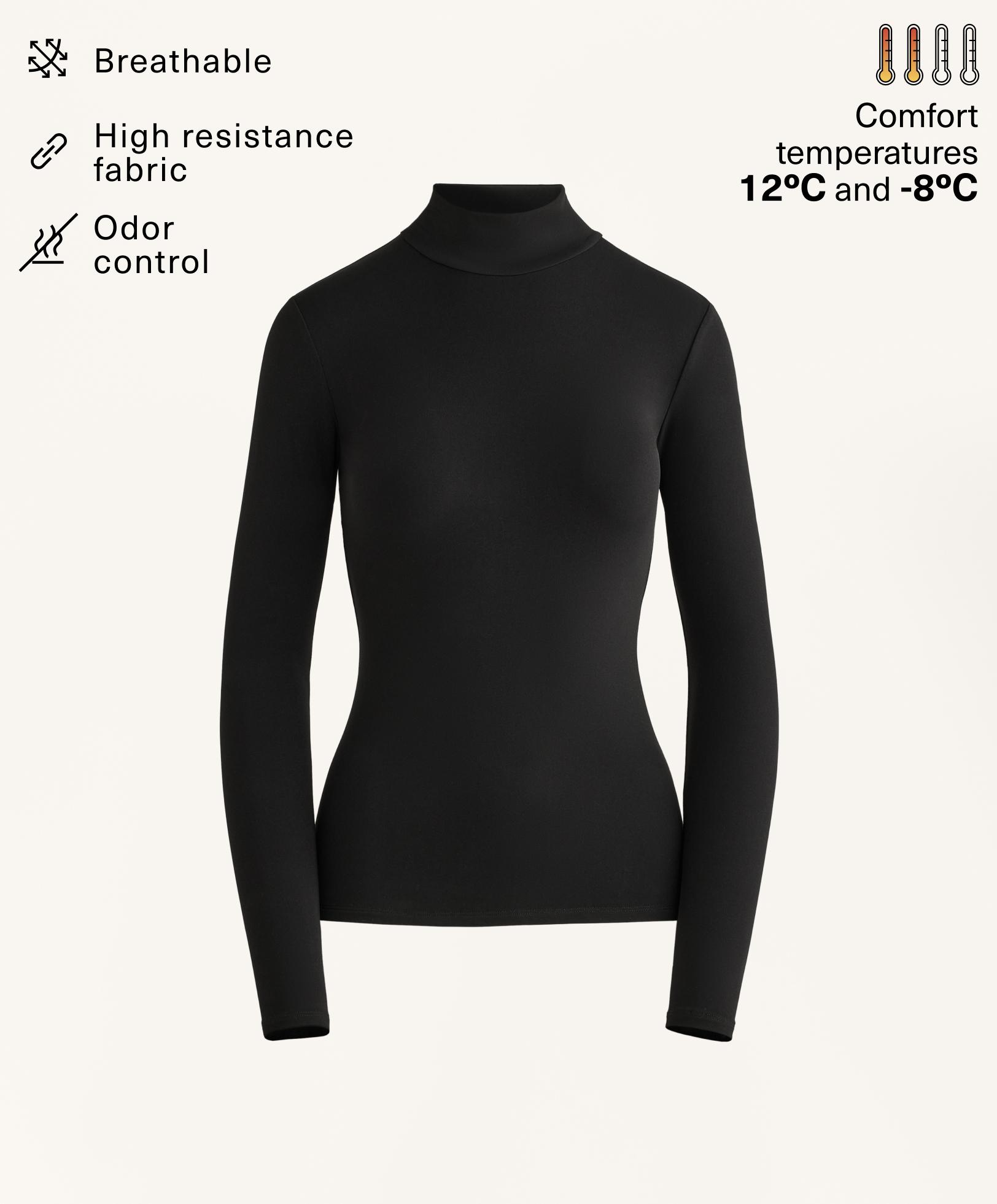 Long-sleeved thermal base layer T-shirt