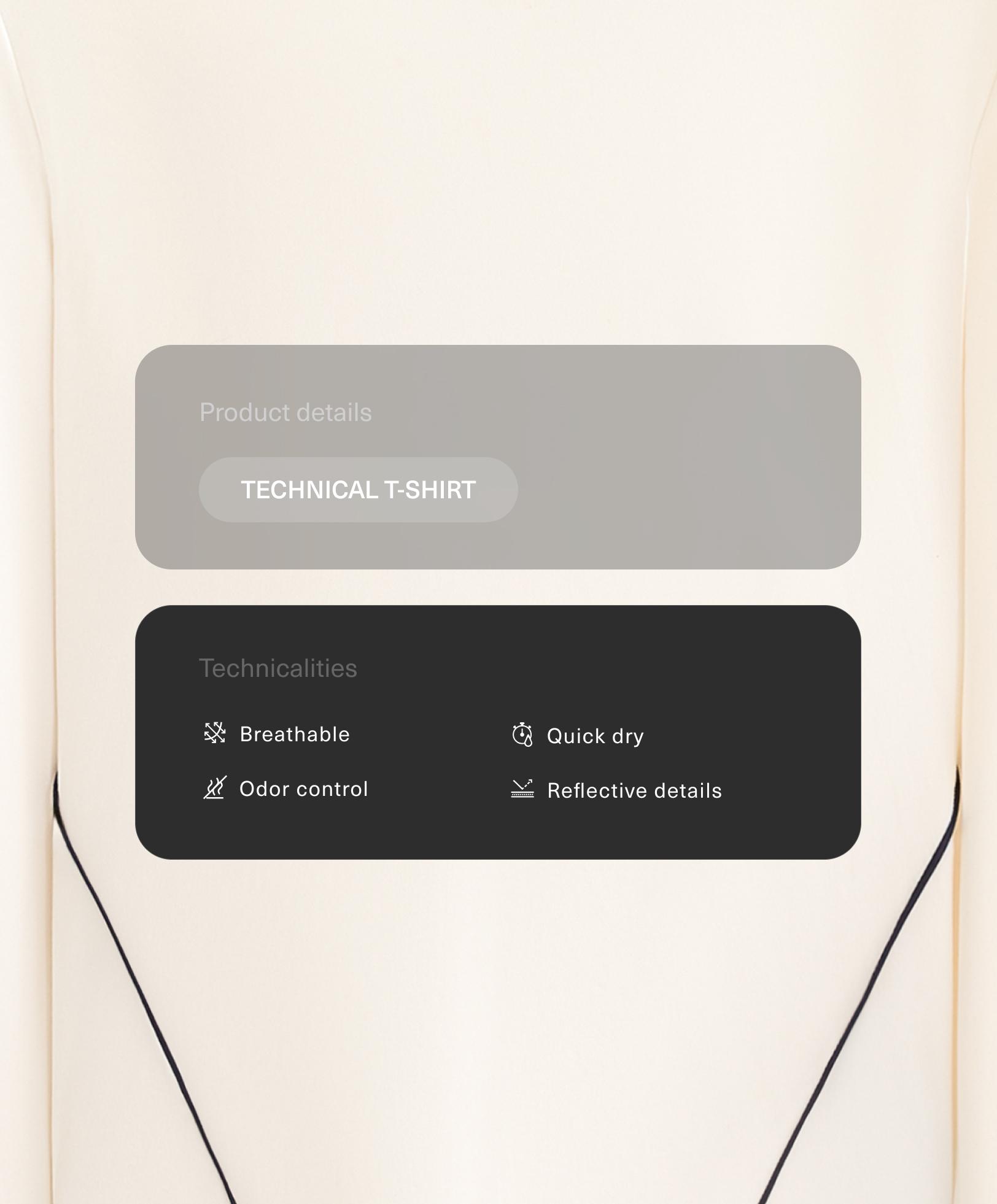 Tehniskais krekliņš ar garām piedurknēm un ielaidumiem Tehniskais krekliņš ar garām piedurknēm un ielaidumiem