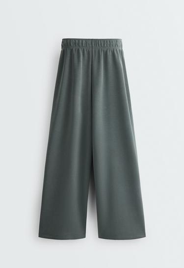 Long Wide leg trousers with modal — OCEAN 7
