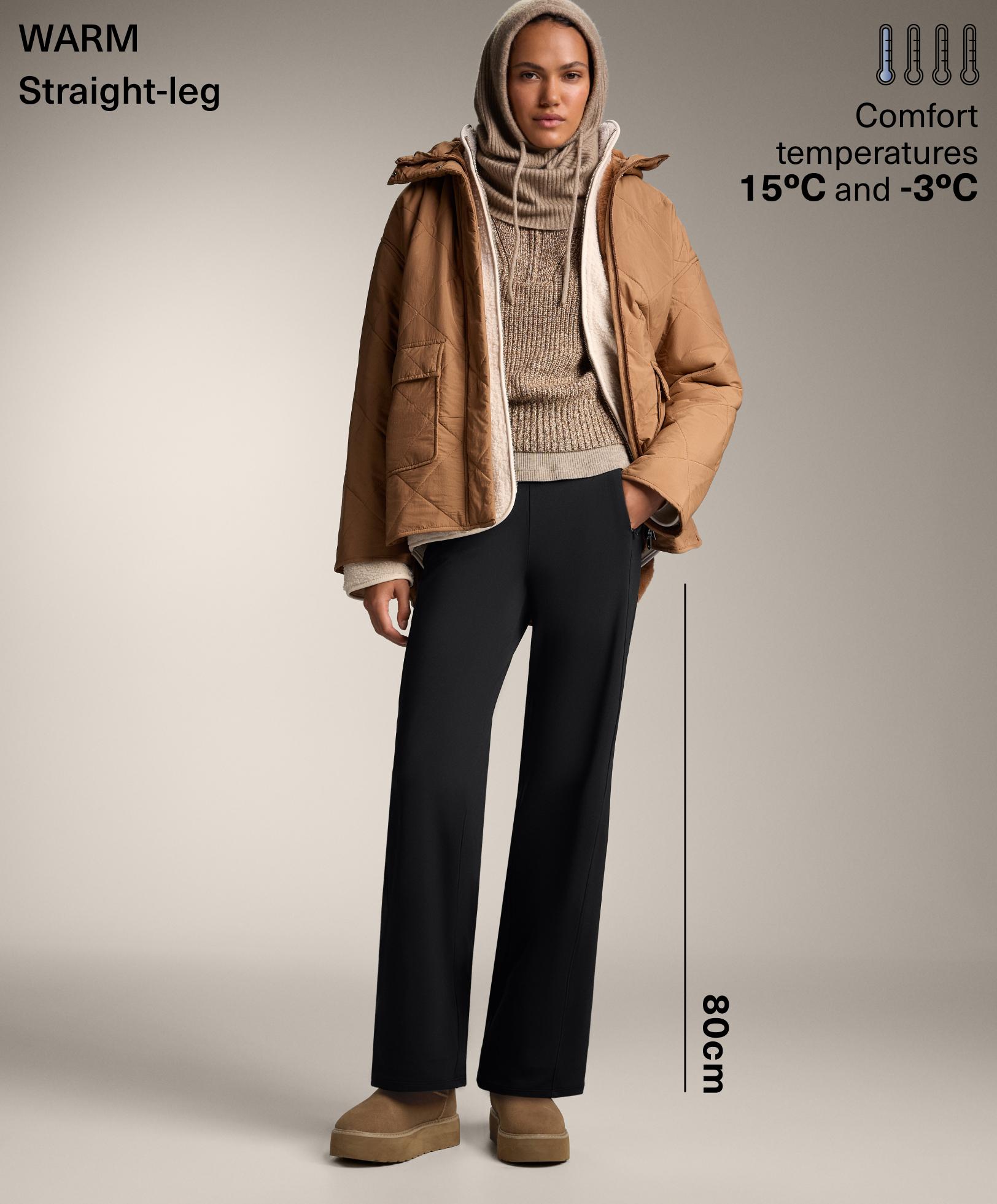 Pantalon droit high rise warm Pantalon droit high rise warm