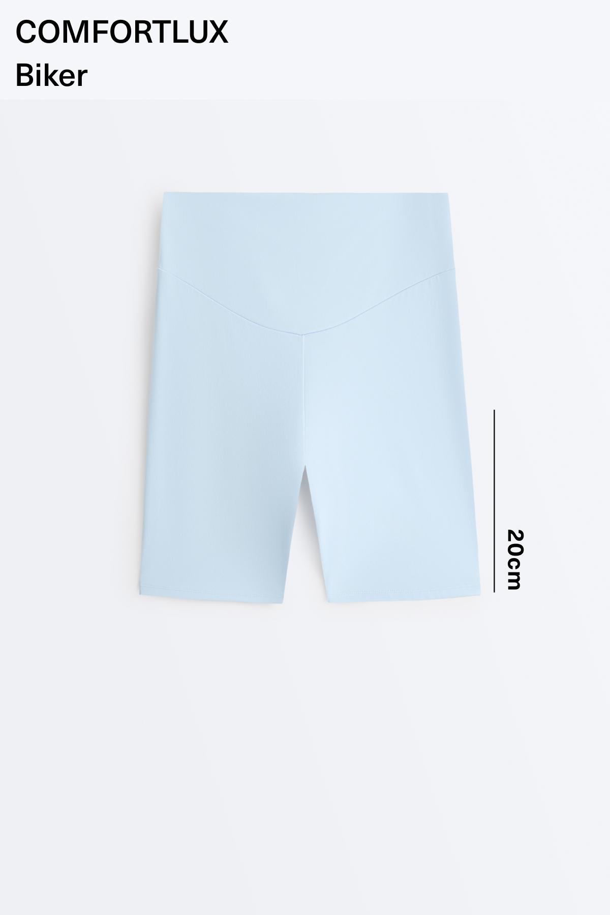 Comfortlux high-rise 20cm biker leggings — SKY BLUE