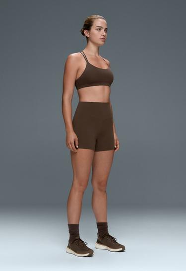 Hot pants high rise Comfortlux 10 cm — DARK BROWN 1