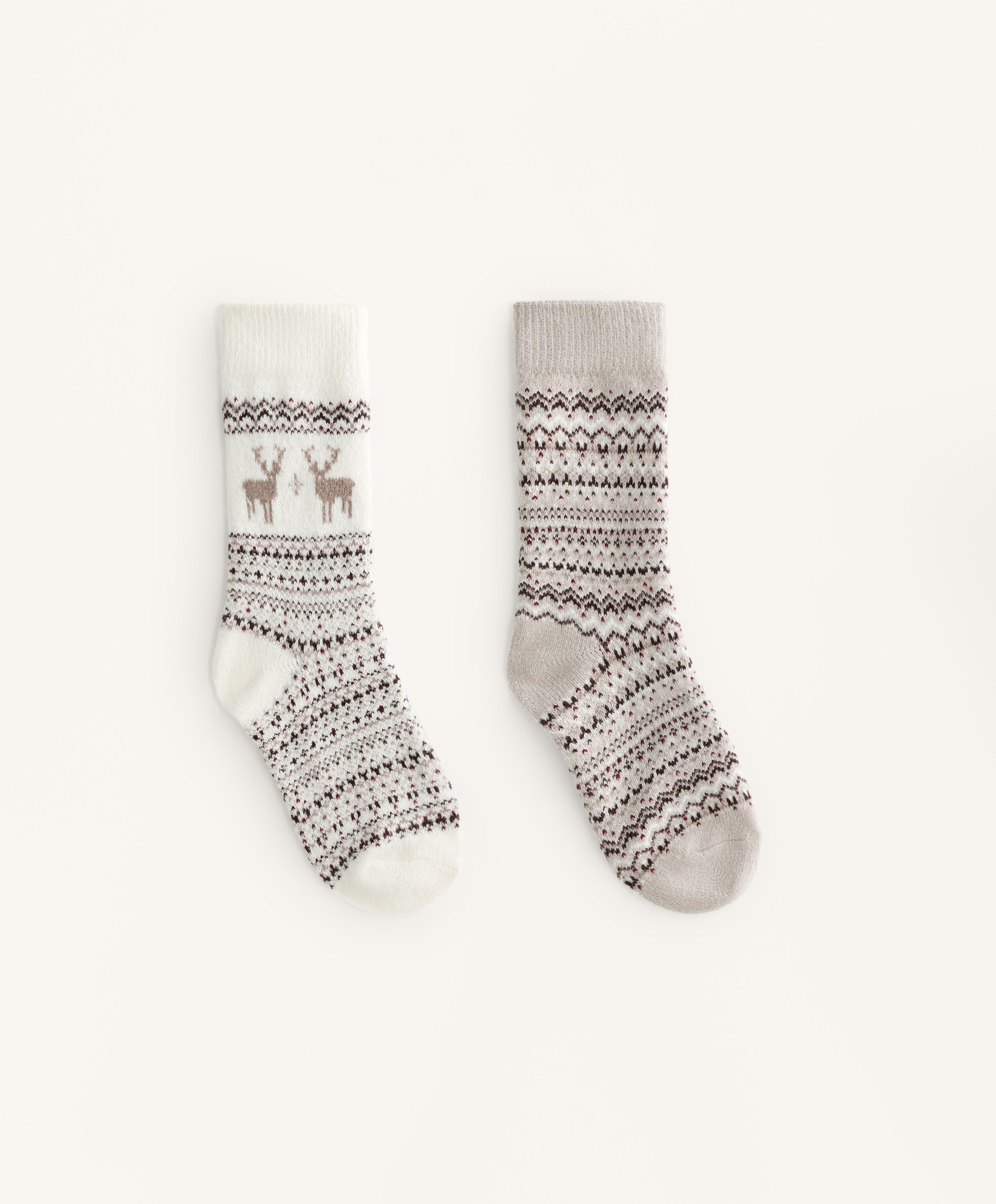 2 pairs of classic jacquard socks 2 pairs of classic jacquard socks
