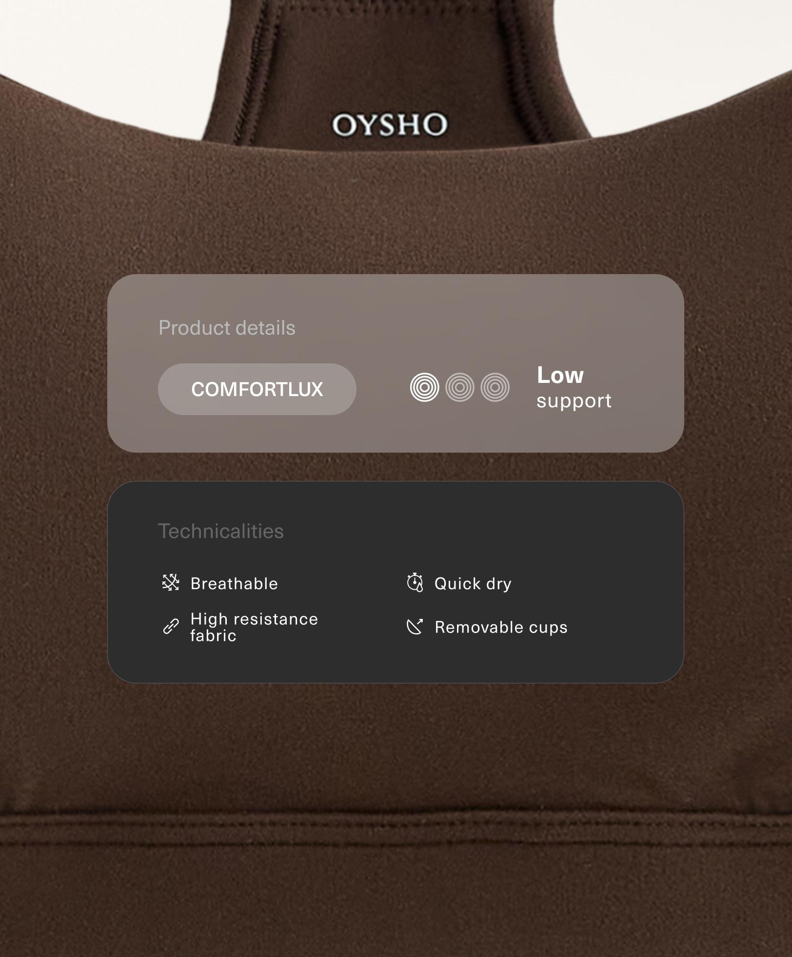 Brassière de sport Comfortlux faible maintien bonnets - Soldes Brassière de sport Comfortlux faible maintien bonnets - Soldes