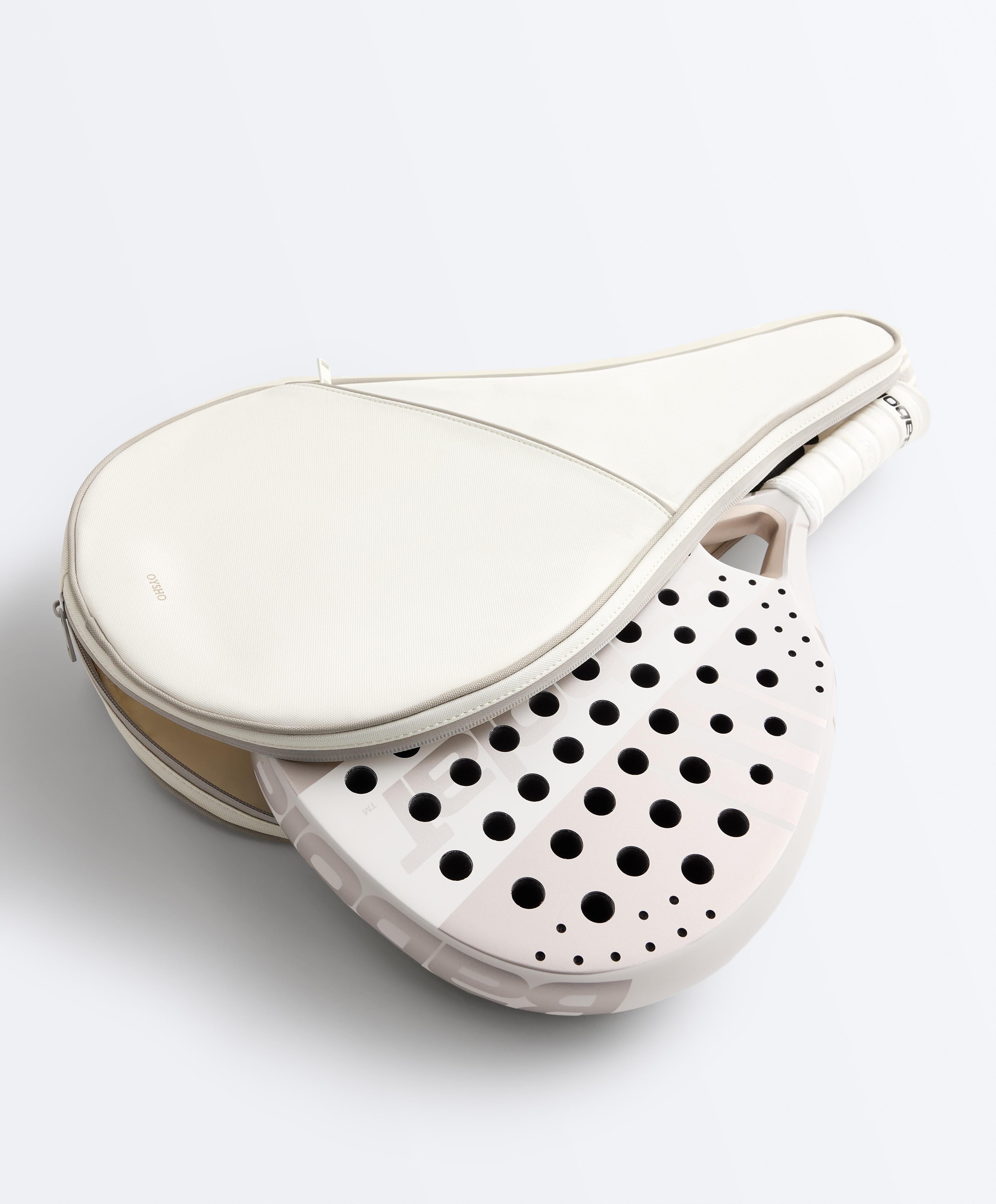 Padel racket cover — PALE ECRU