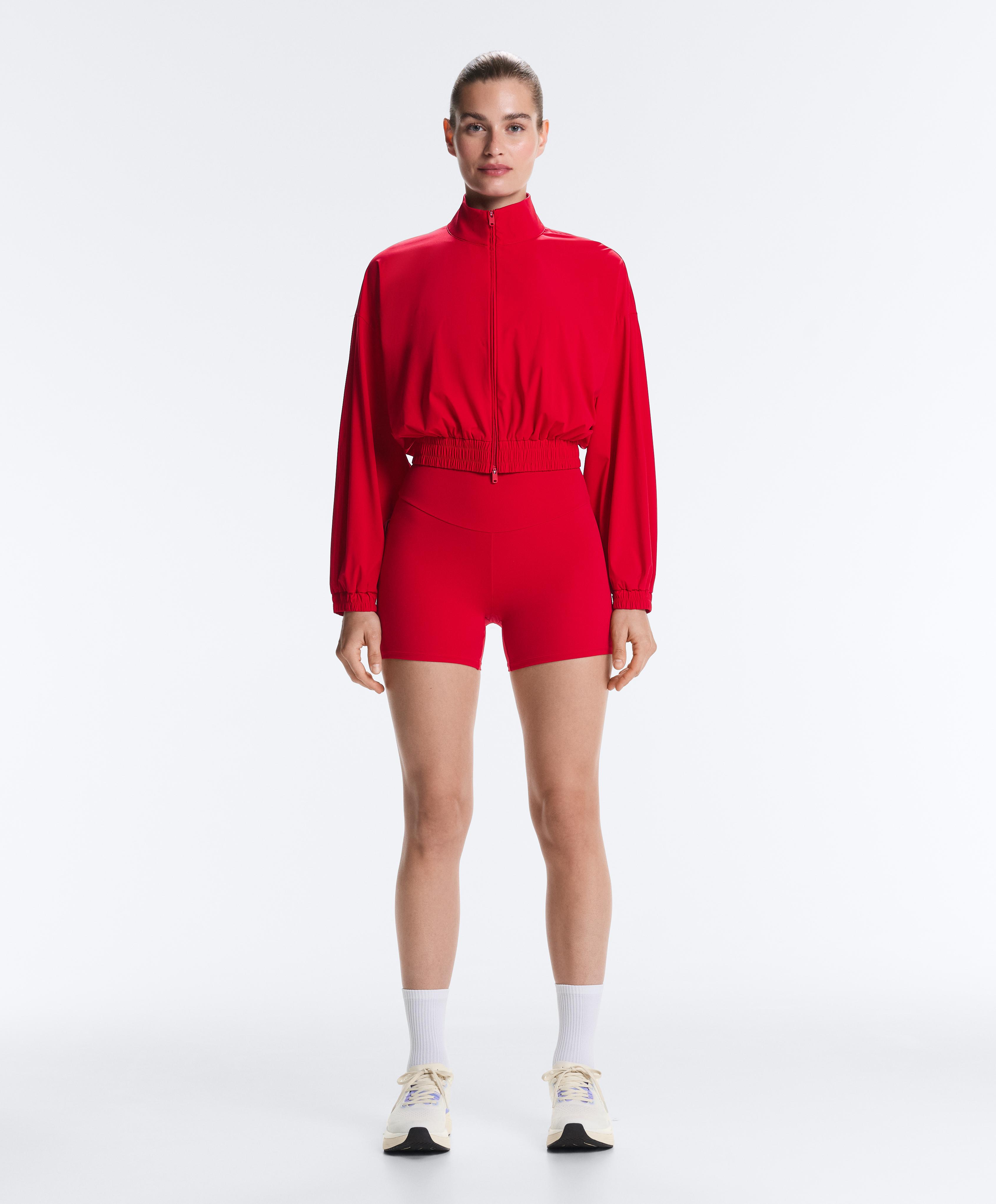 Light Touch boxy technical jacket — BRIGHT RED