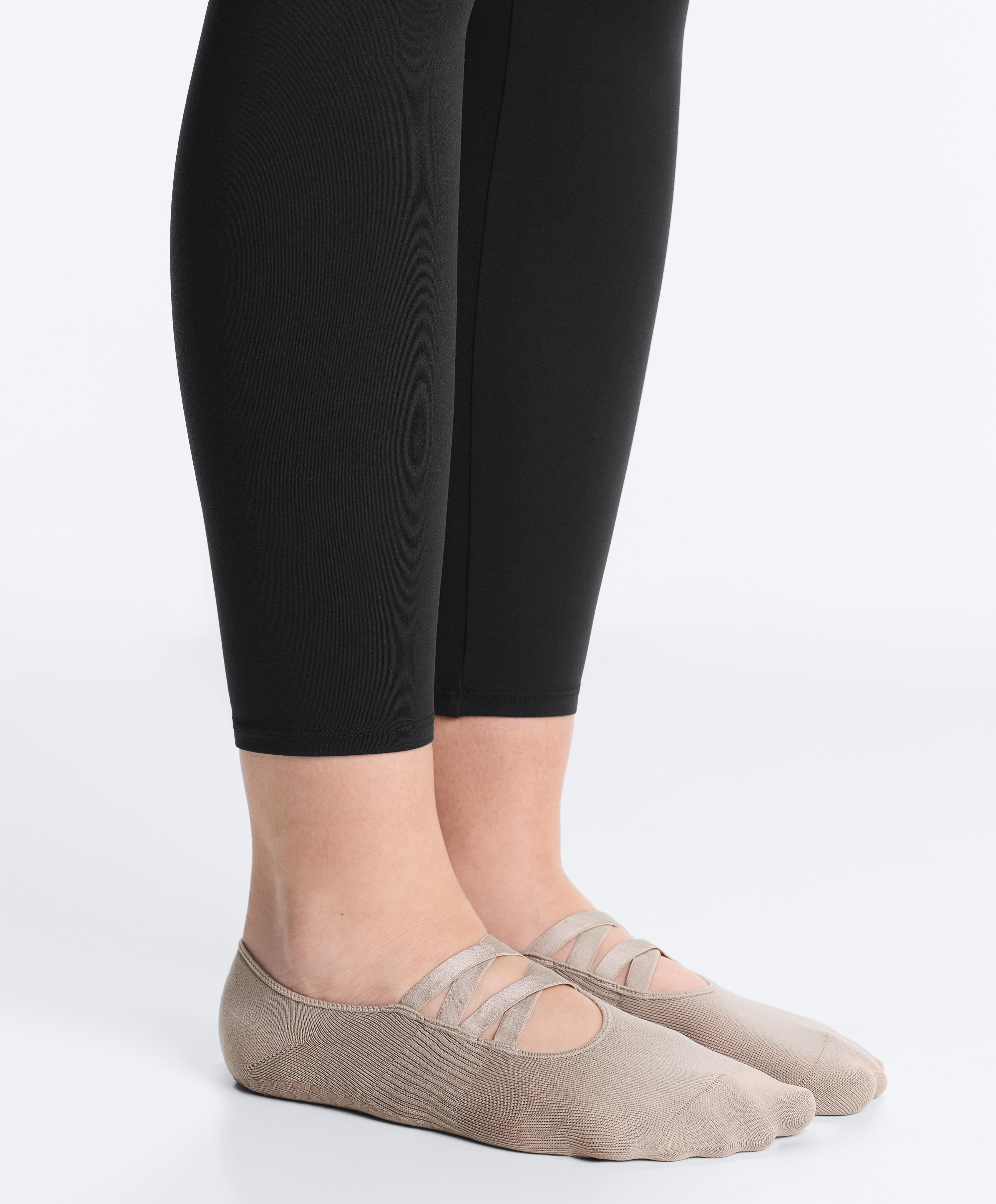 2 pairs of polyamide blend yoga and Pilates socks with double straps — MINK