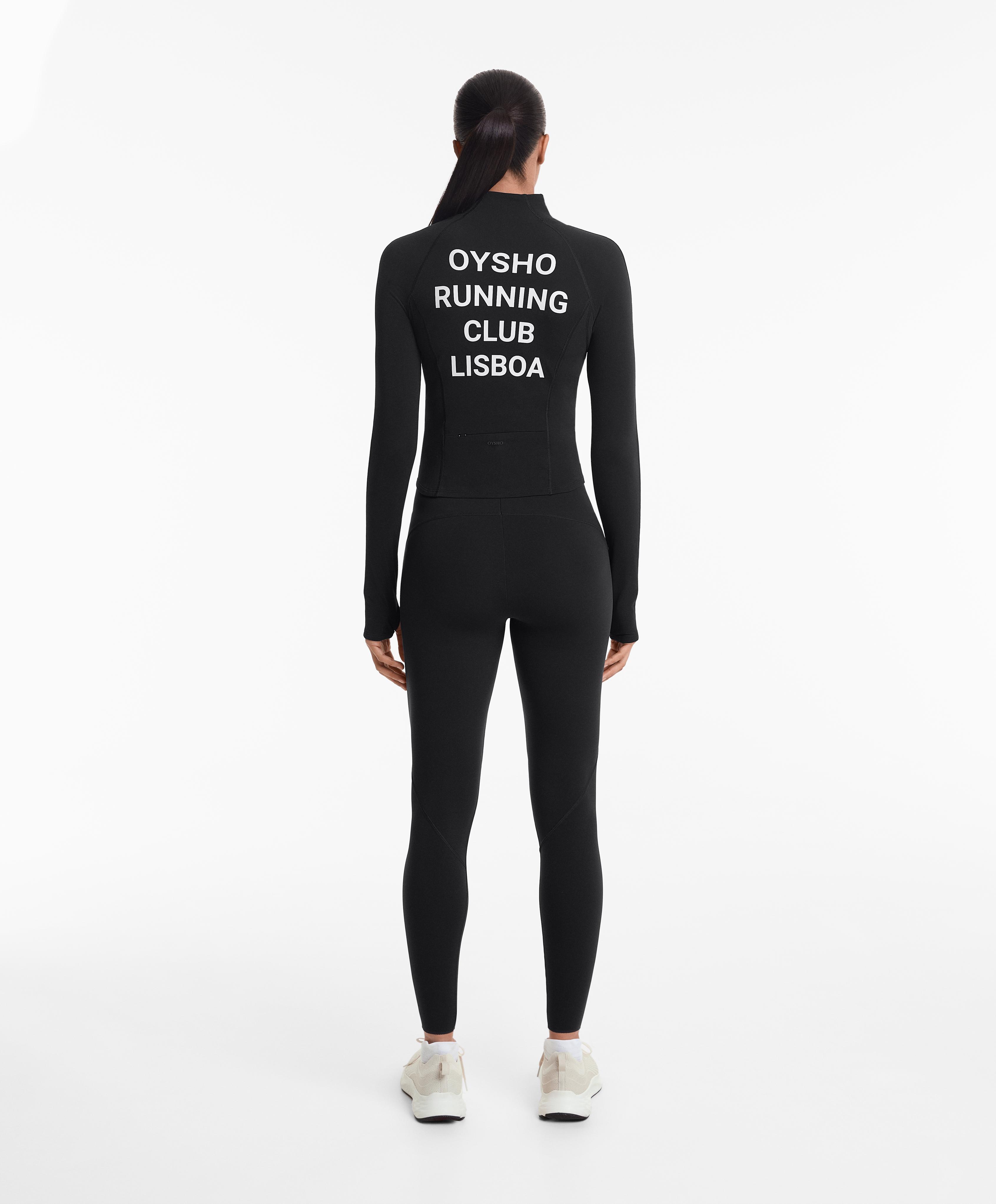 Oysho Running Club Lisboa light warm technical jacket with seams Oysho Running Club Lisboa light warm technical jacket with seams