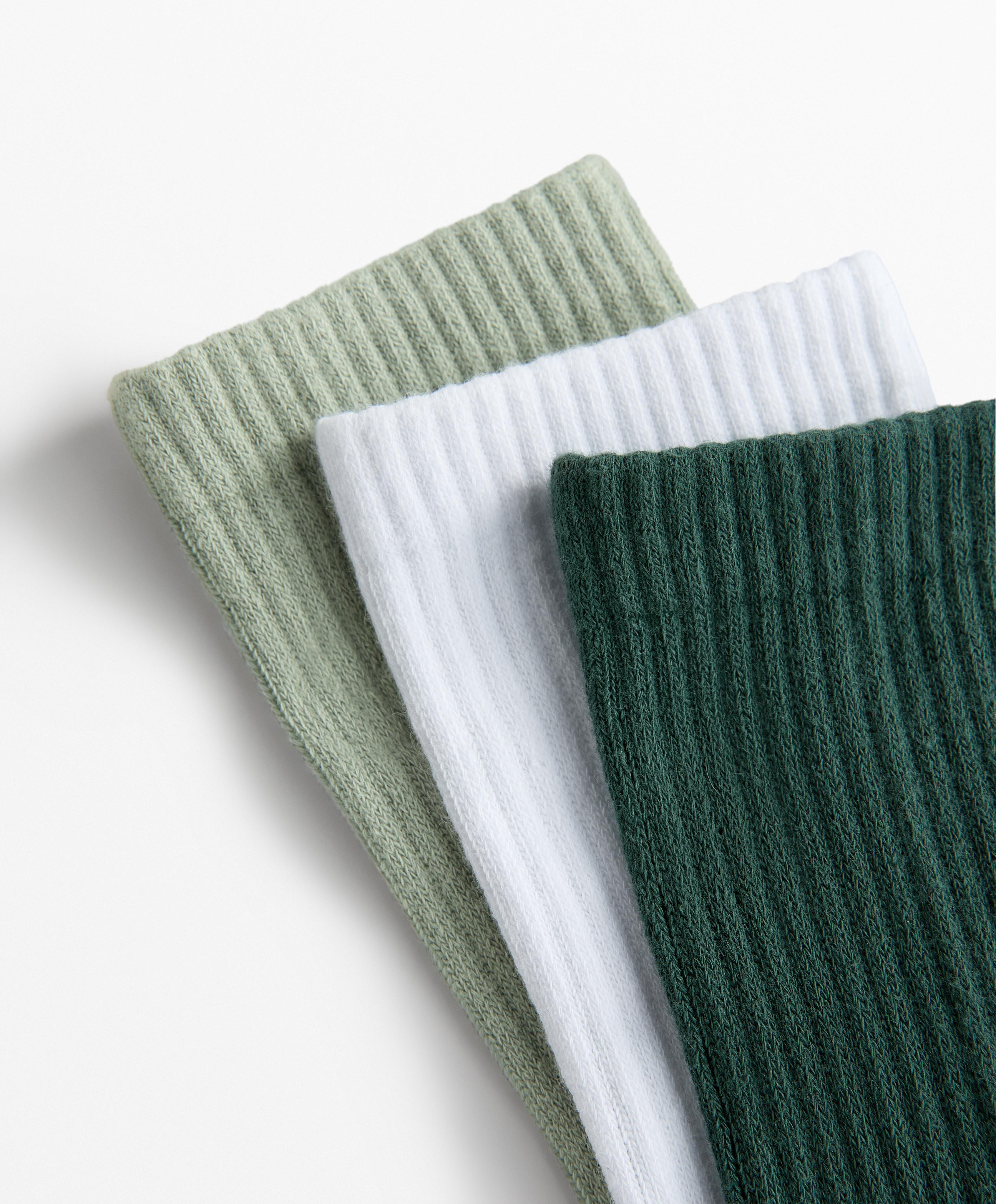 3 paires de chaussettes classic en mélange de coton 3 paires de chaussettes classic en mélange de coton