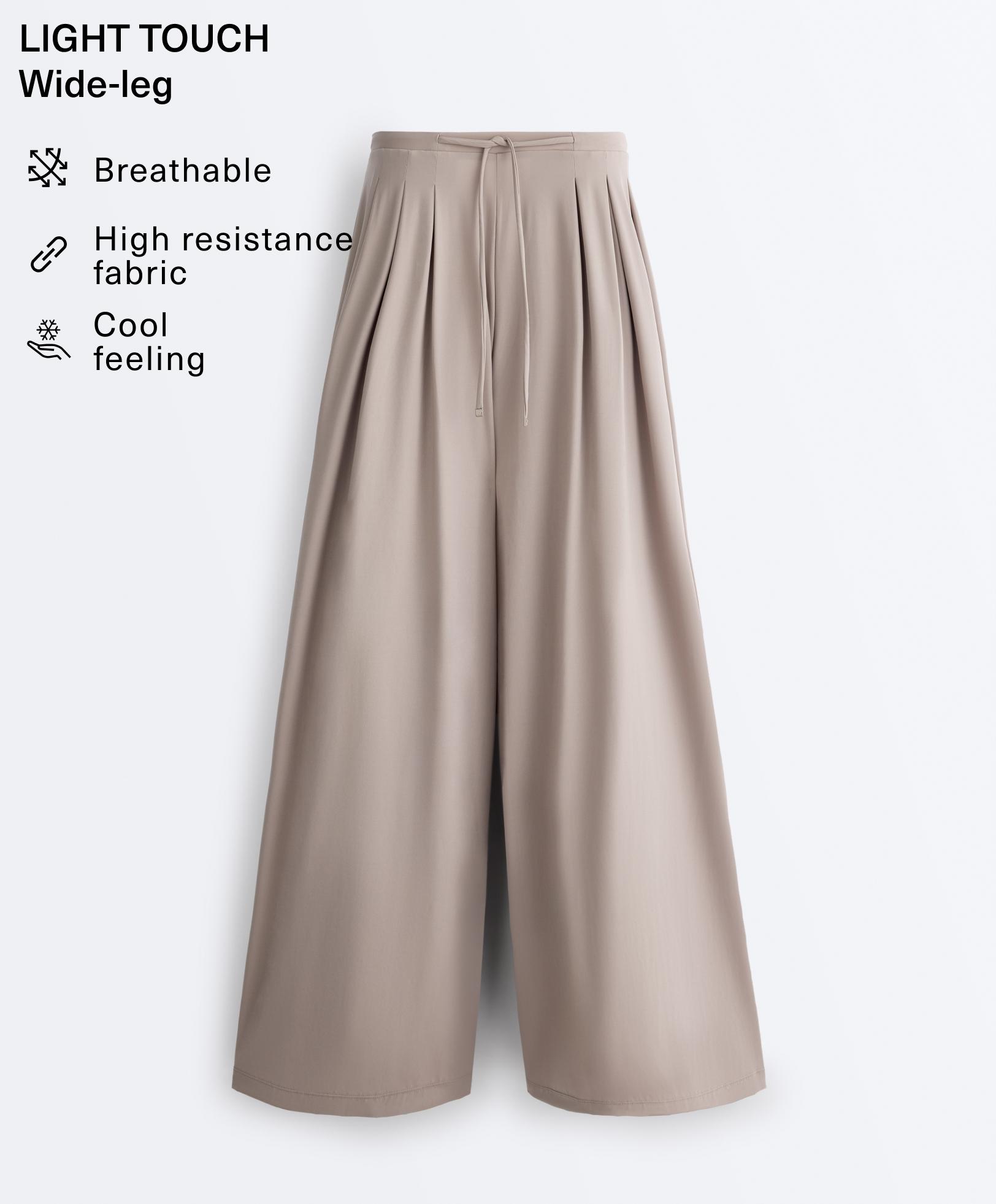 Light Touch wide-leg trousers
