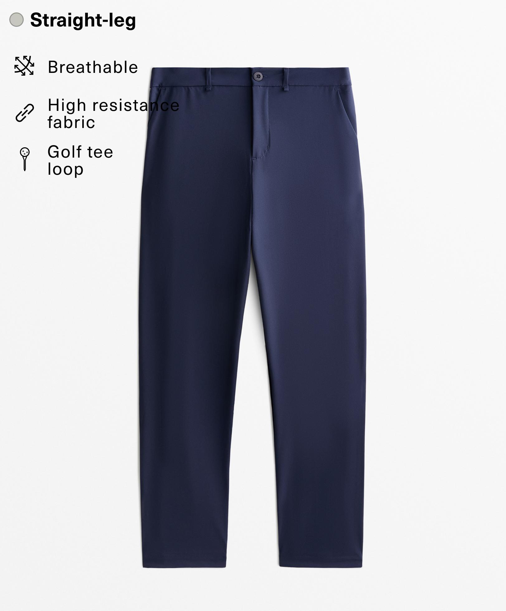 Straight-leg technical trousers