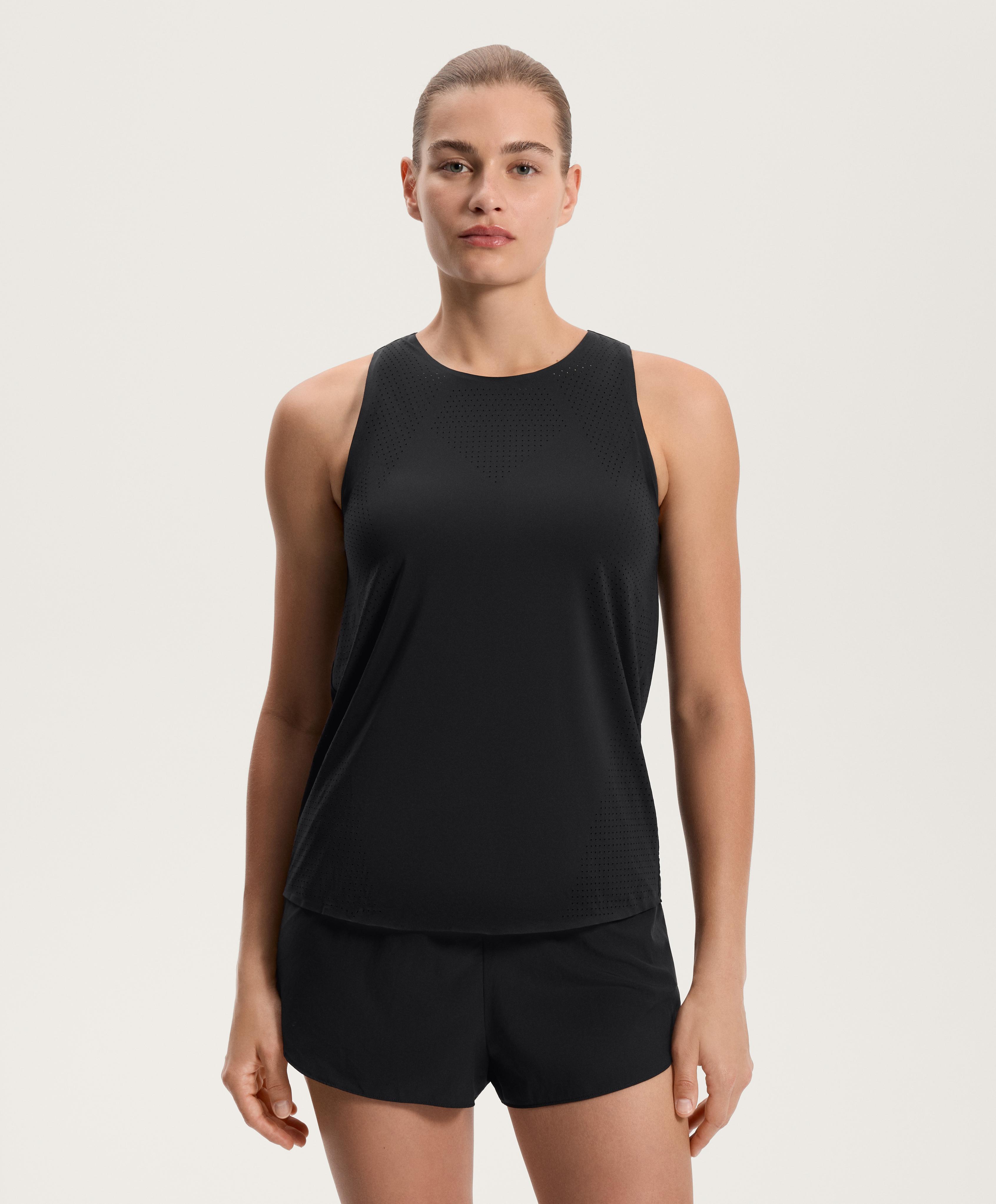 Microperforated technical sleeveless T-shirt Microperforated technical sleeveless T-shirt